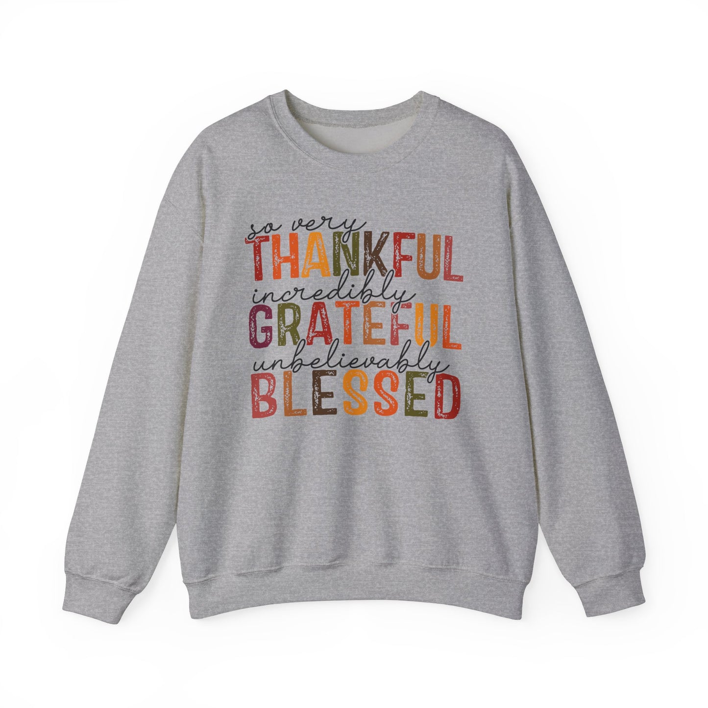 Thankful Grateful Blessed - Crewneck Sweatshirt