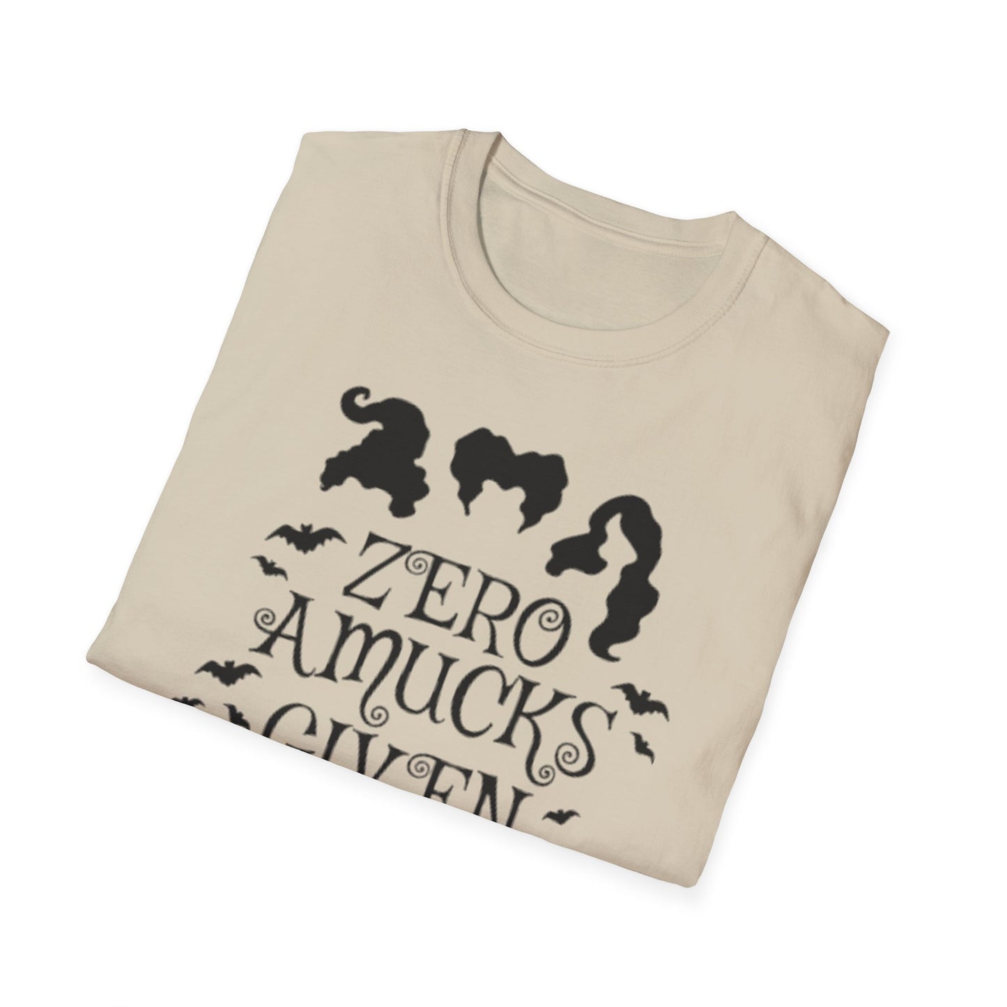 Zero Amucks Given - Unisex Softstyle T-Shirt