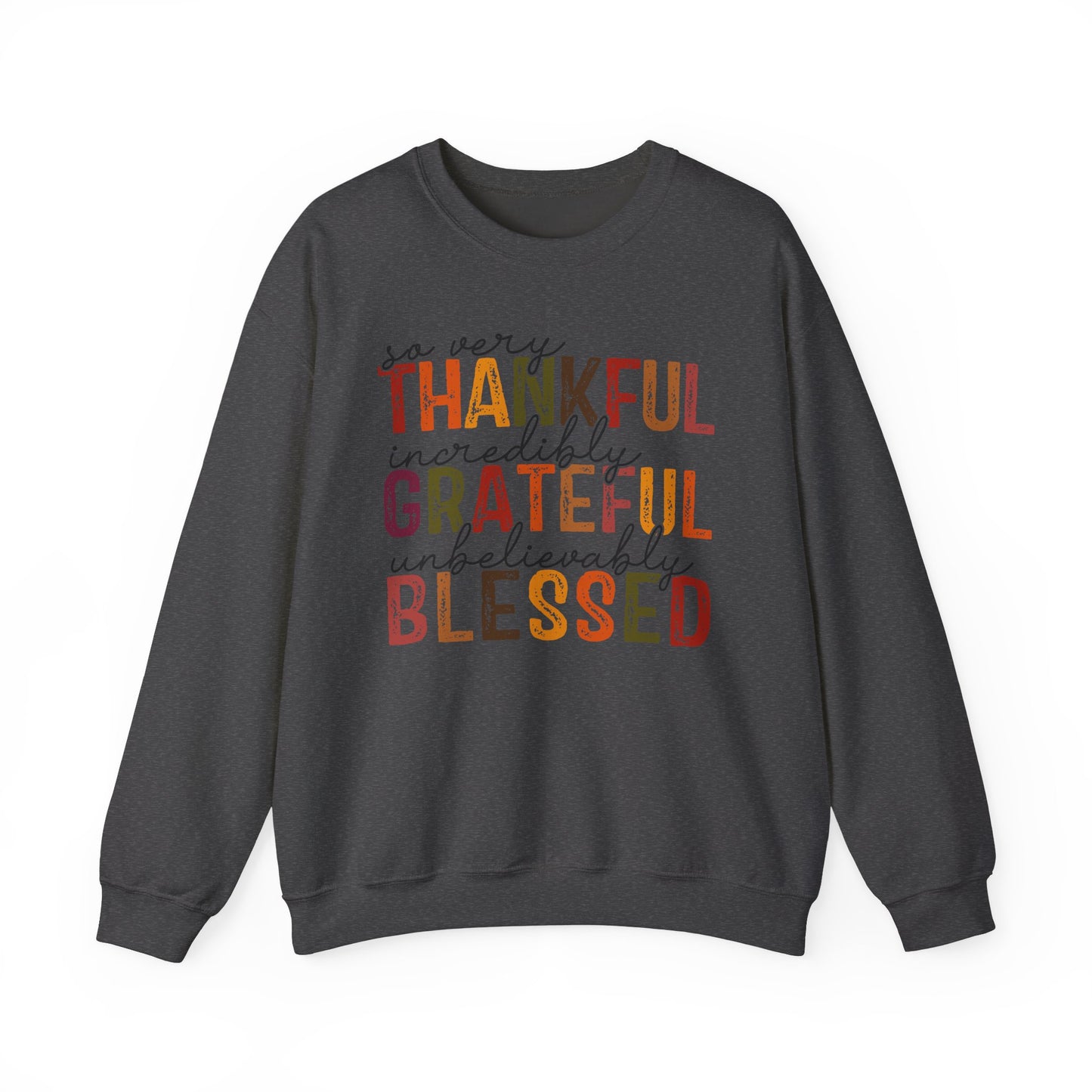 Thankful Grateful Blessed - Crewneck Sweatshirt