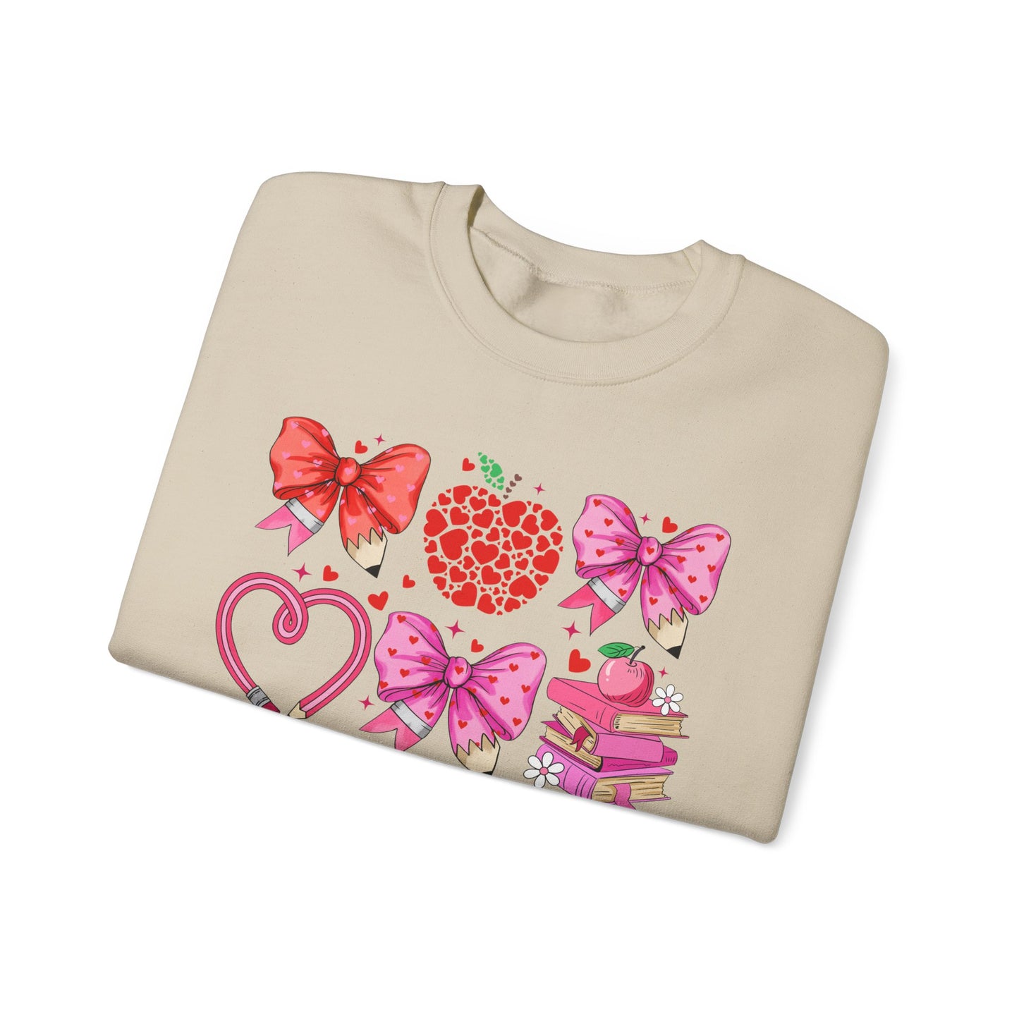 Teacher Hearts - Crewneck Sweatshirt