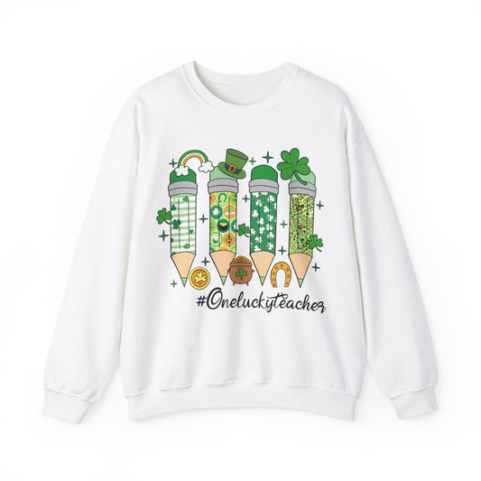 One Lucky Teacher - Crewneck Sweatshirt