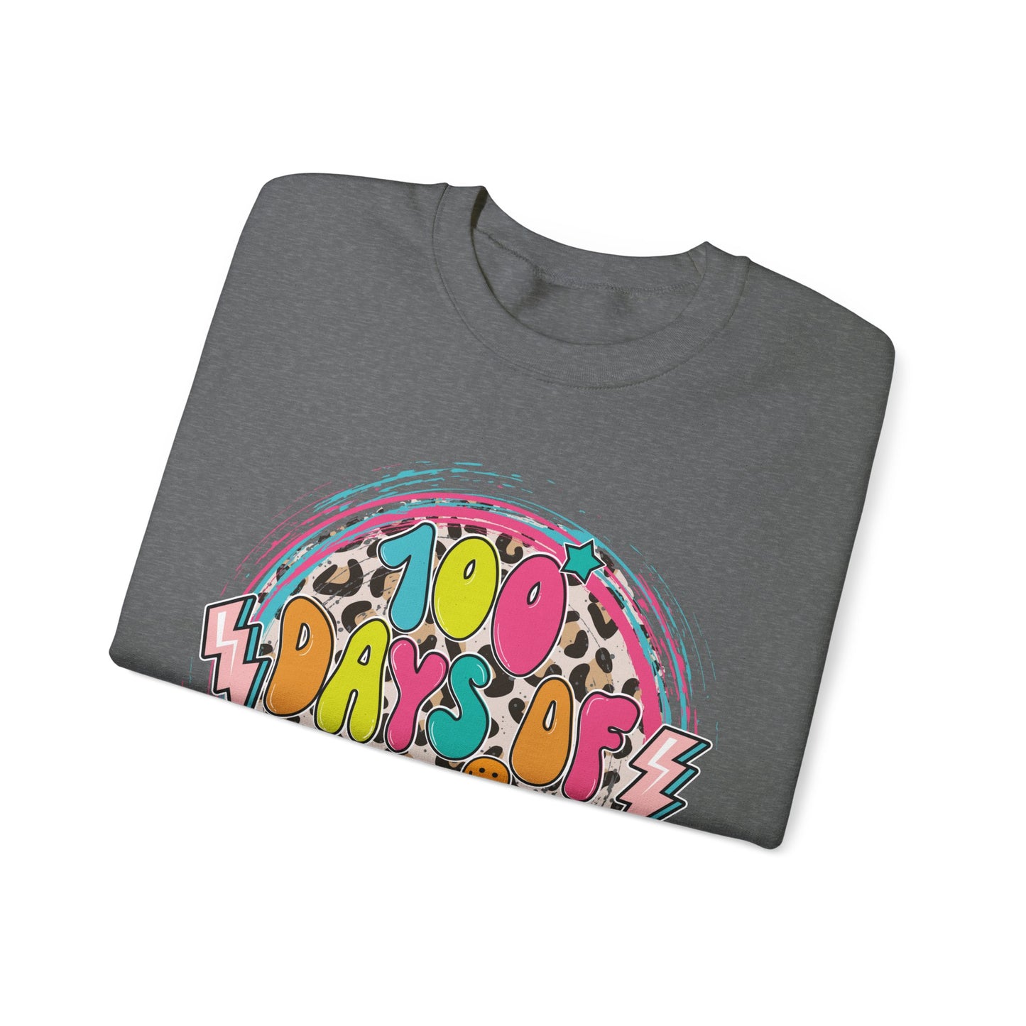 100 Days of School Retro - Crewneck Sweatshirt