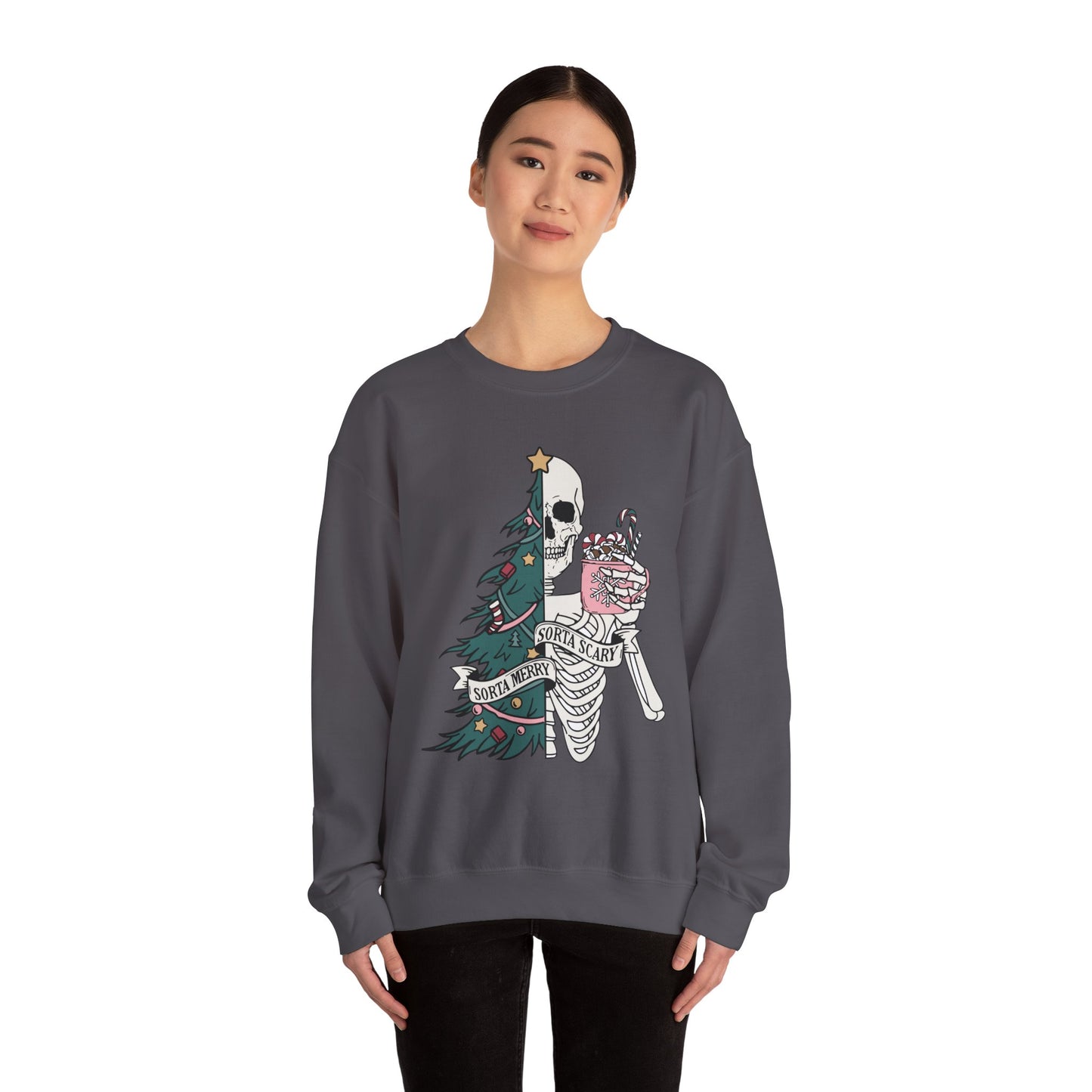 Sorta Merry Sorta Scary - Crewneck Sweatshirt