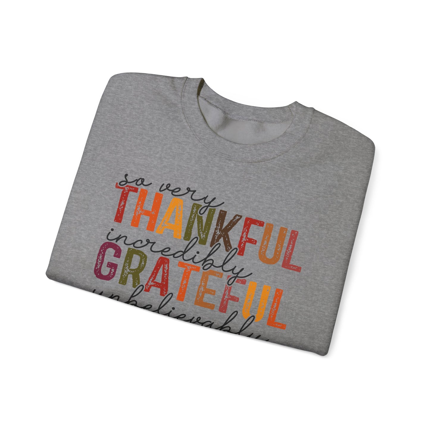 Thankful Grateful Blessed - Crewneck Sweatshirt