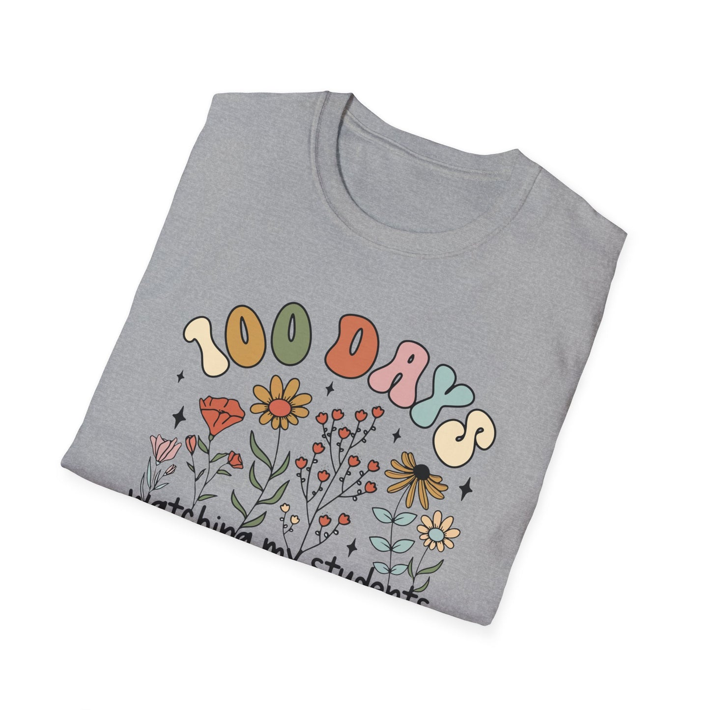 100 Days of Watching My Students Grow - Unisex Softstyle T-Shirt
