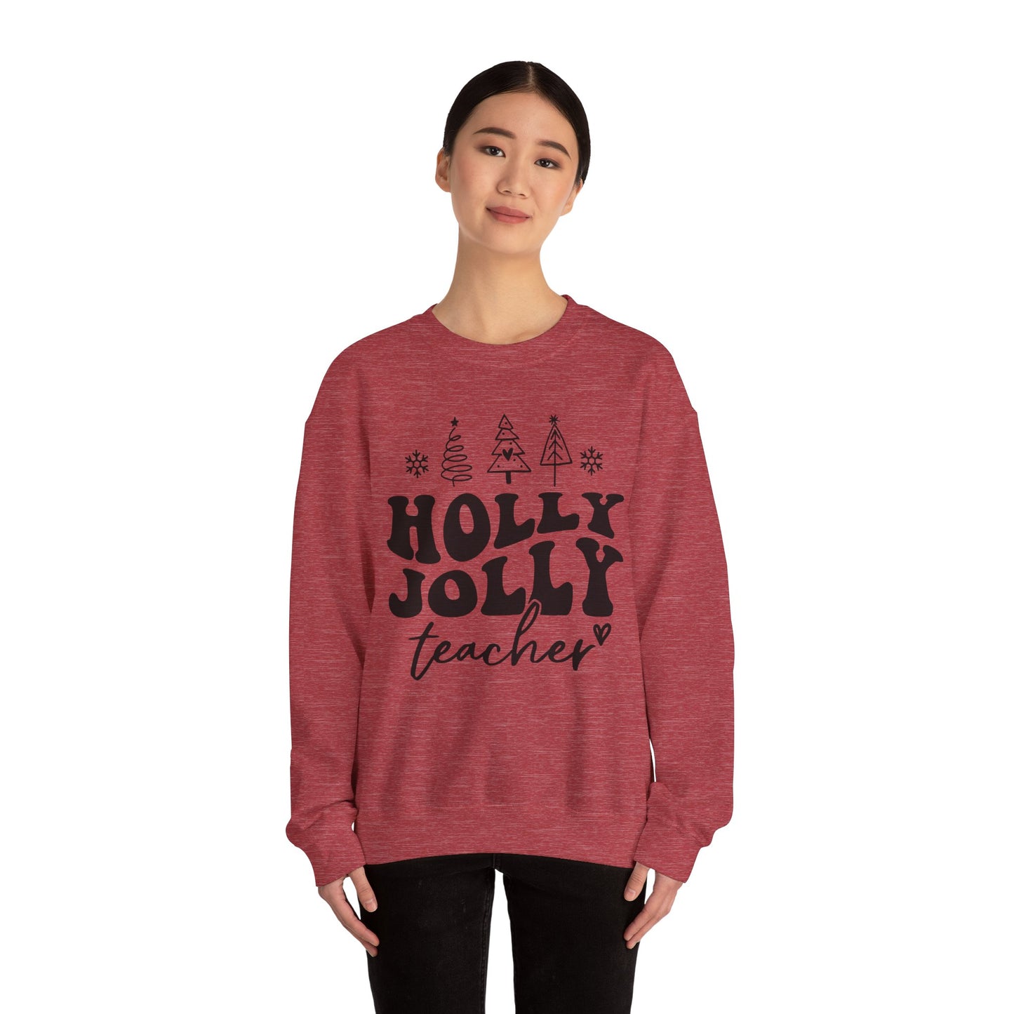 Holly Jolly Teacher - Crewneck Sweatshirt