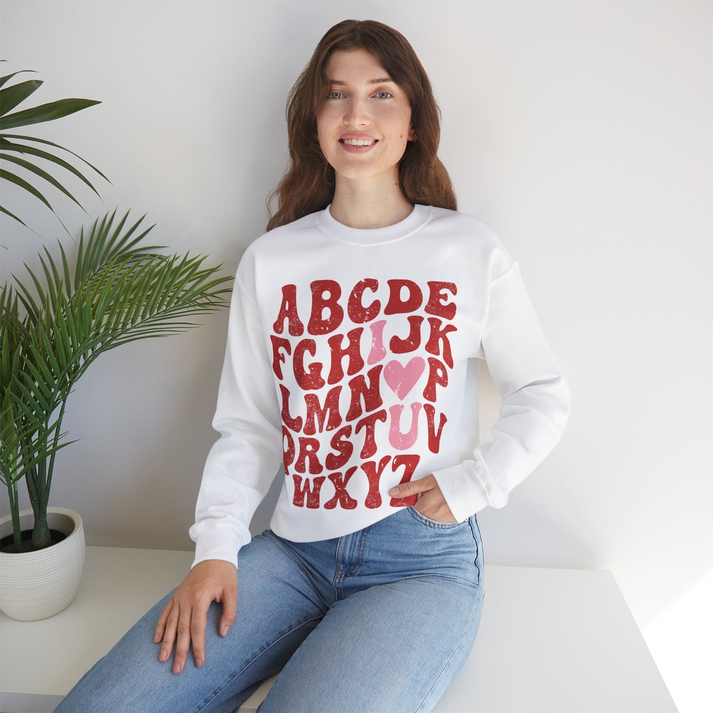 ABCD - I LOVE YOU - Crewneck Sweatshirt