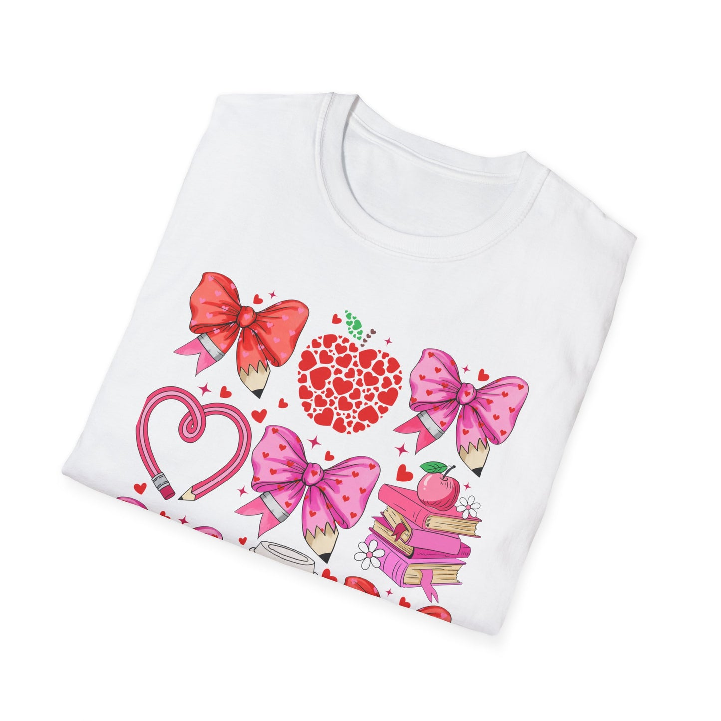 Teacher Hearts - Unisex Softstyle T-Shirt