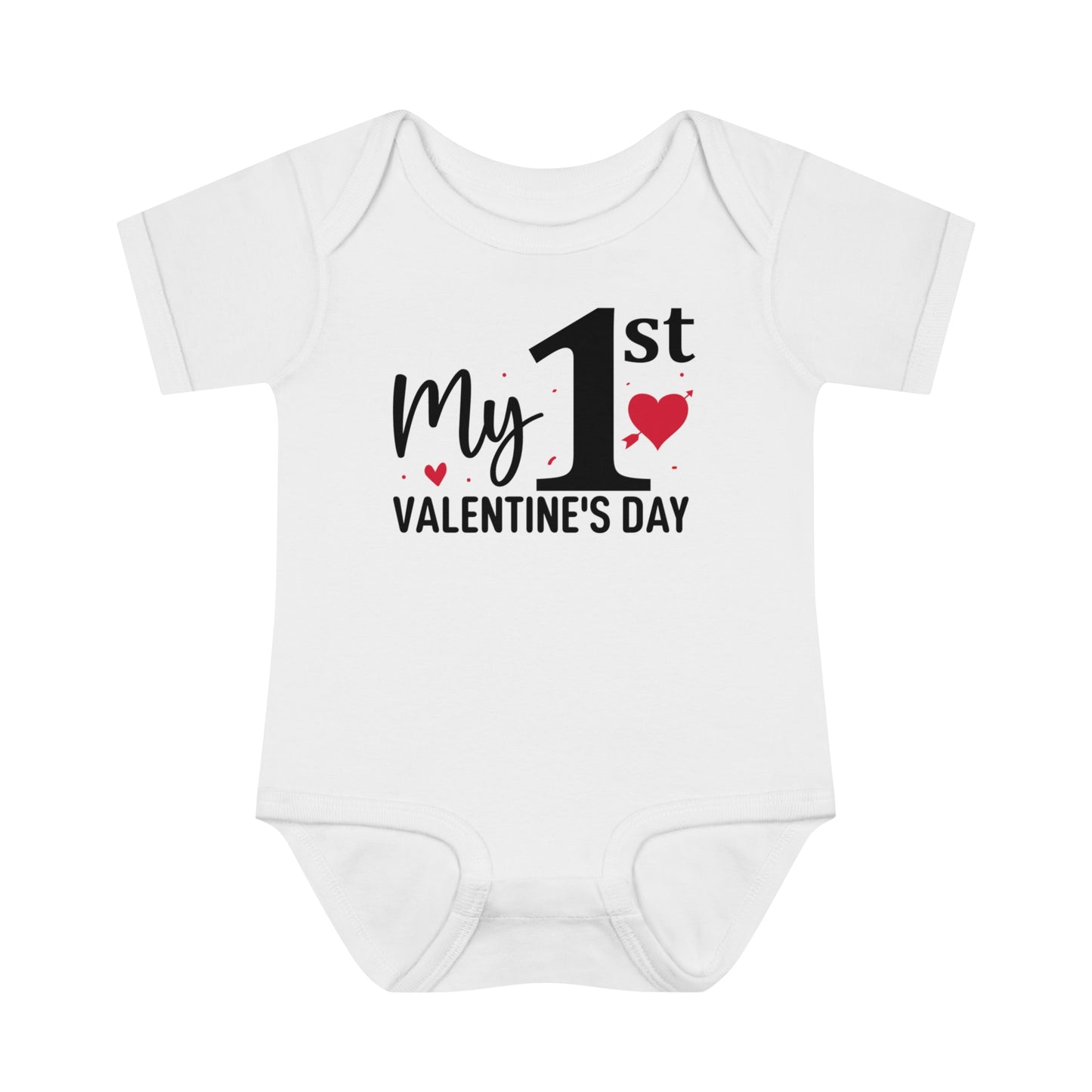 My 1st Valentine's Day - Infant Baby Rib Bodysuit