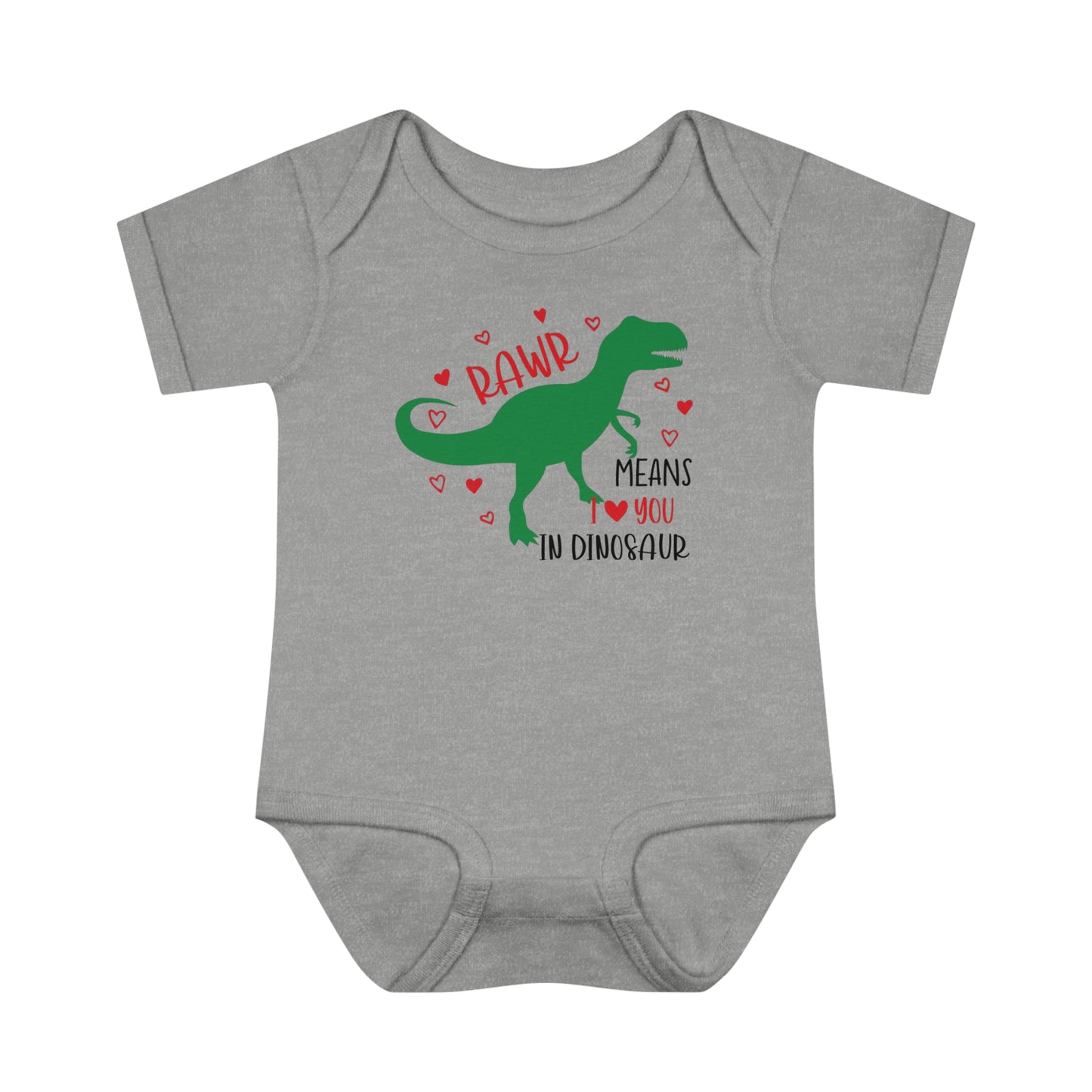 RawR - I love you - Infant Baby Rib Bodysuit