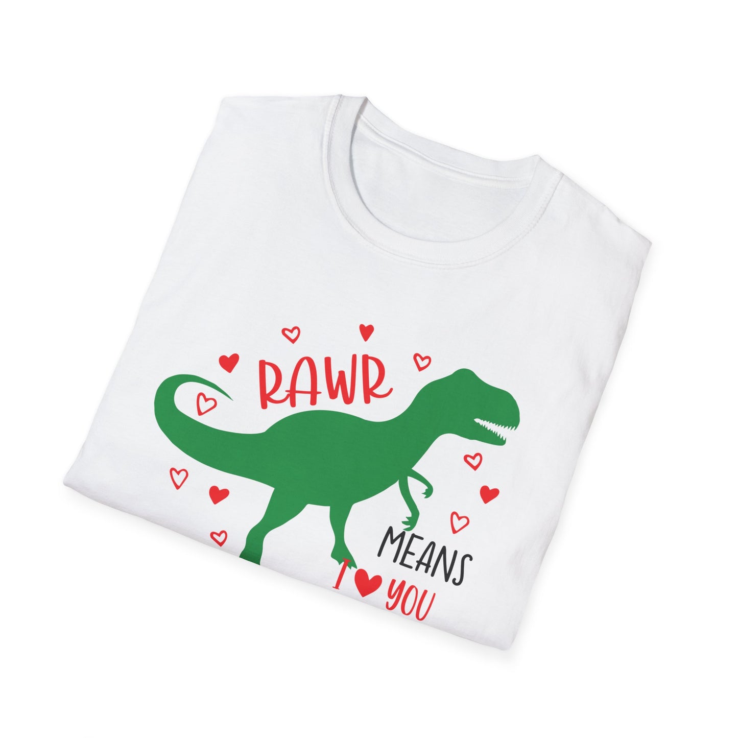 RawR I love you - Unisex Softstyle T-Shirt