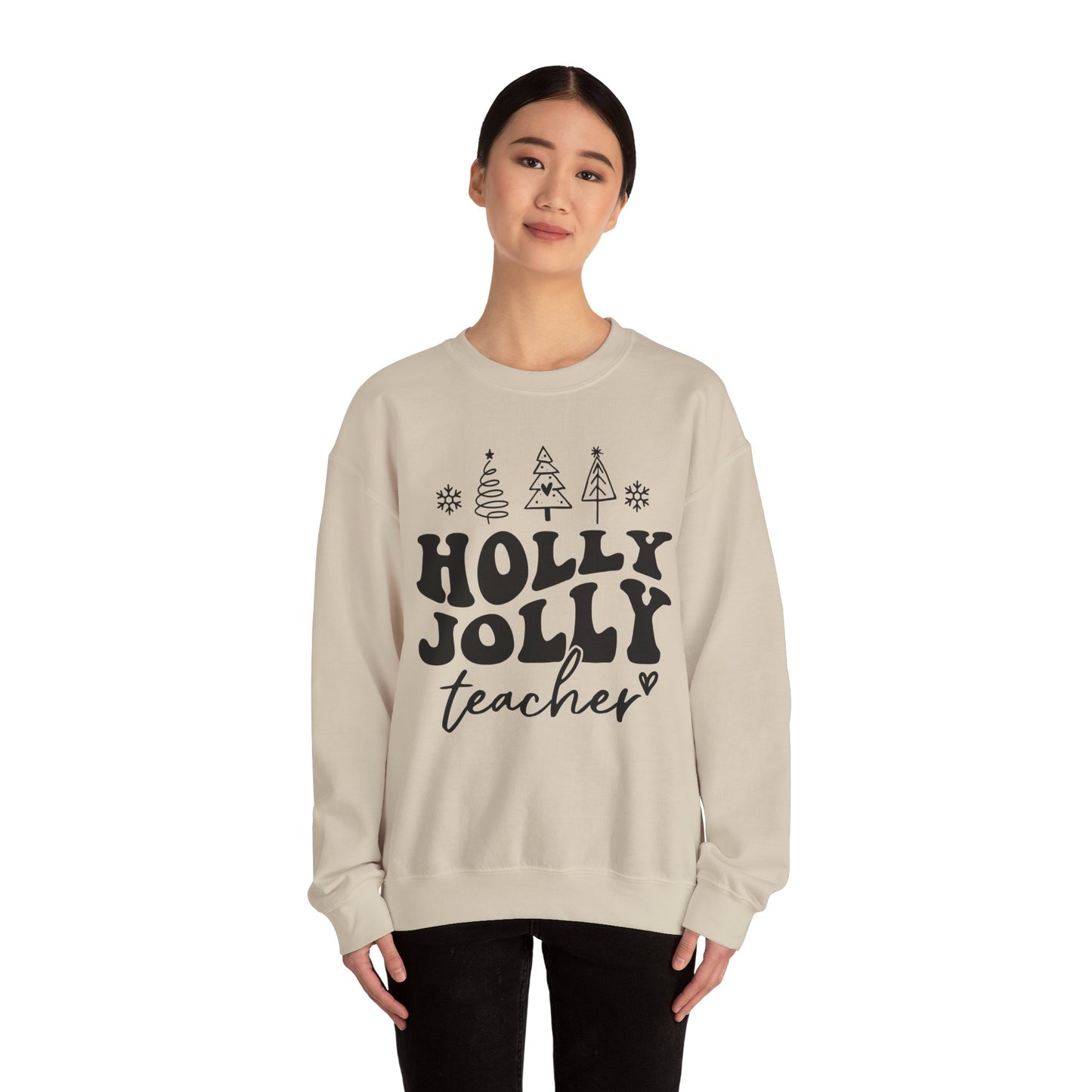Holly Jolly Teacher - Crewneck Sweatshirt