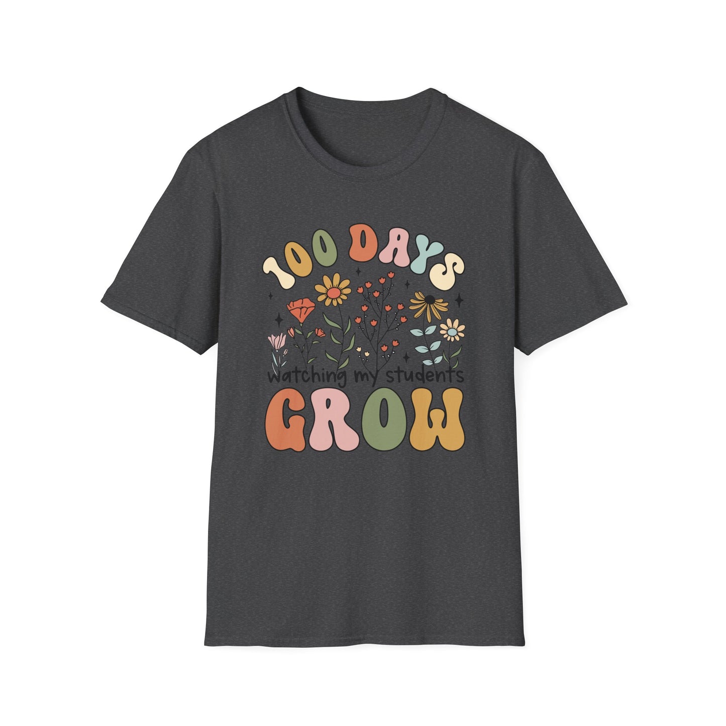 100 Days of Watching My Students Grow - Unisex Softstyle T-Shirt