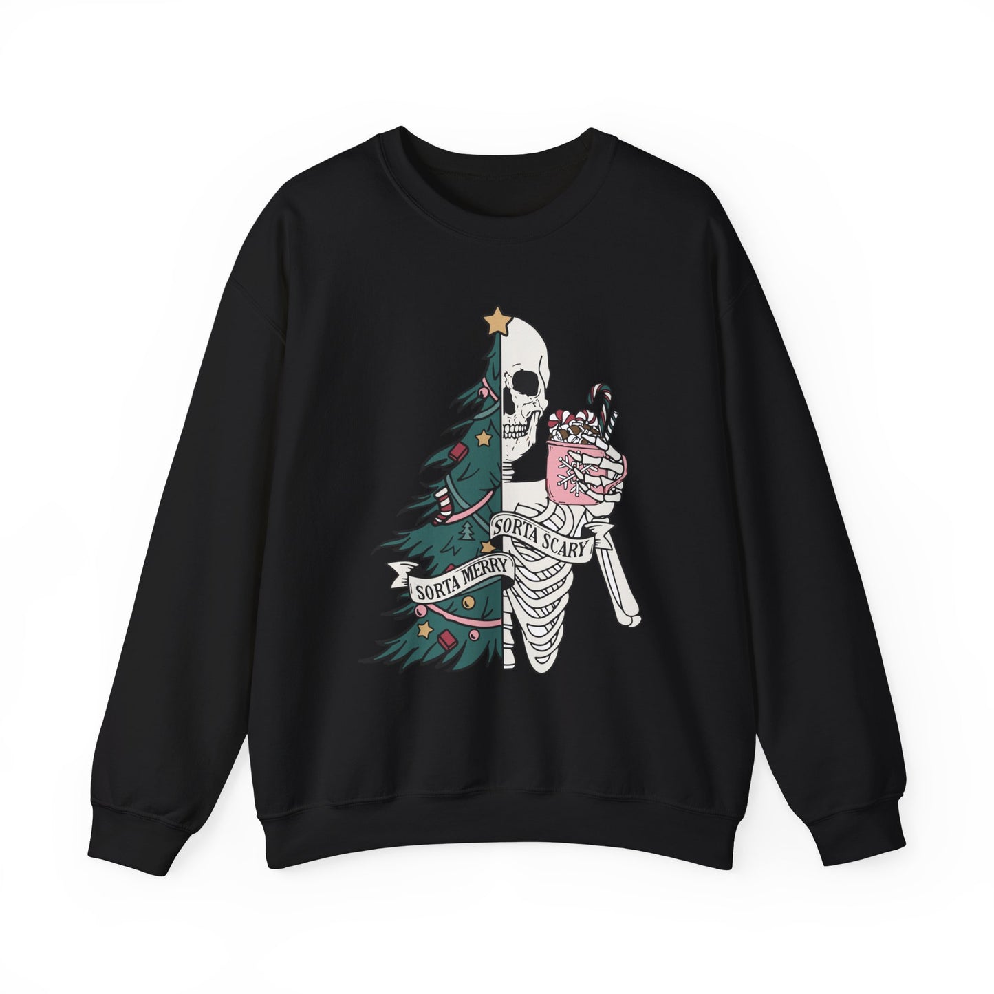 Sorta Merry Sorta Scary - Crewneck Sweatshirt