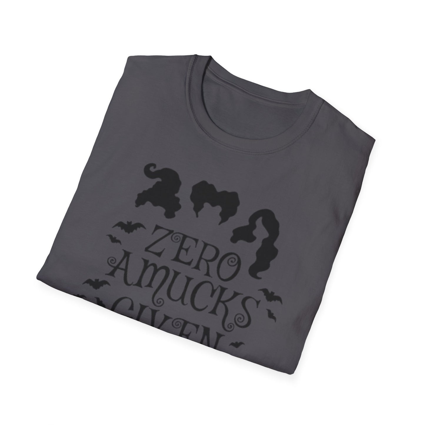 Zero Amucks Given - Unisex Softstyle T-Shirt