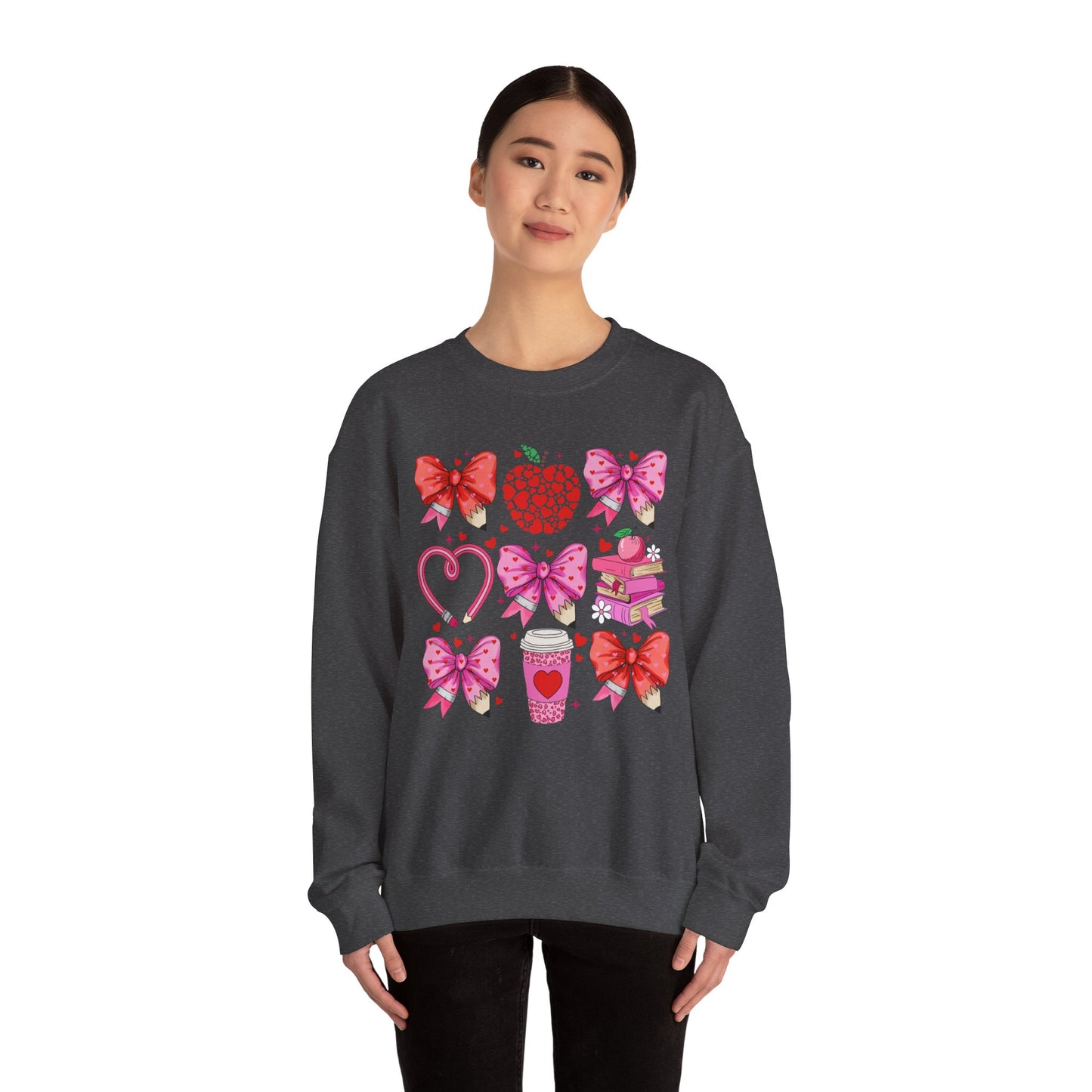 Teacher Hearts - Crewneck Sweatshirt