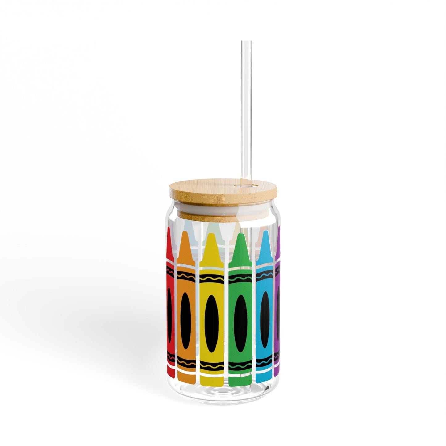 Crayon Sipper Glass, 16oz