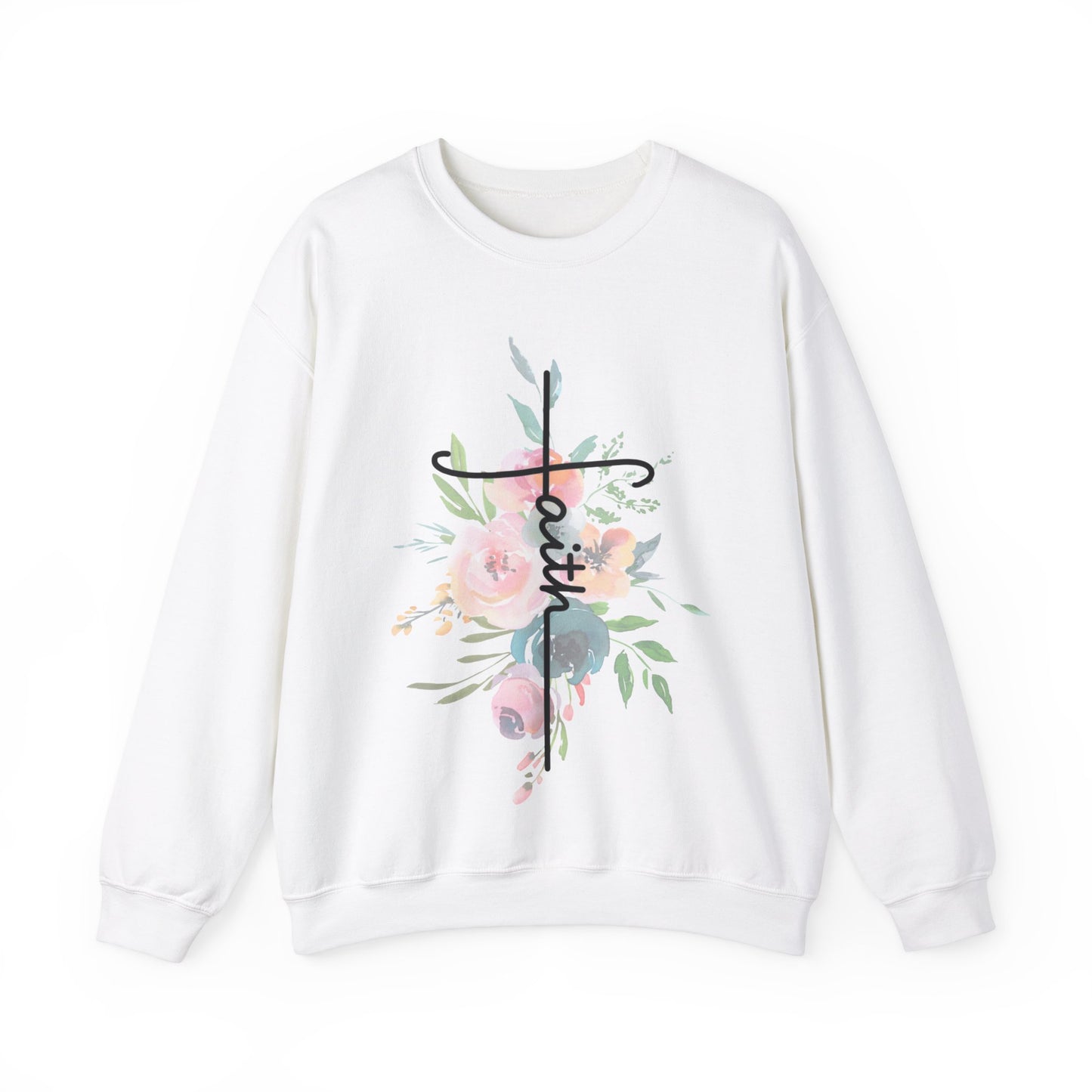 Floral Faith - Crewneck Sweatshirt