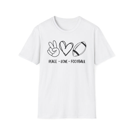 Peace Love Football - Unisex Softstyle T-Shirt