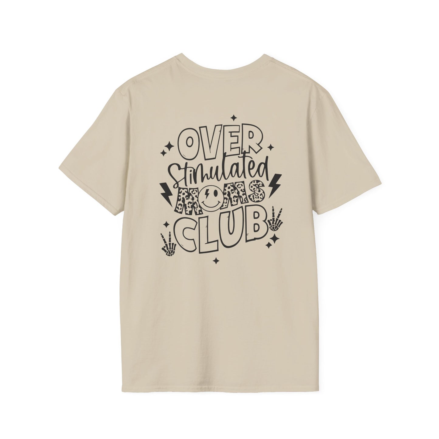 Overstimulated Mom Print - Unisex Softstyle T-Shirt