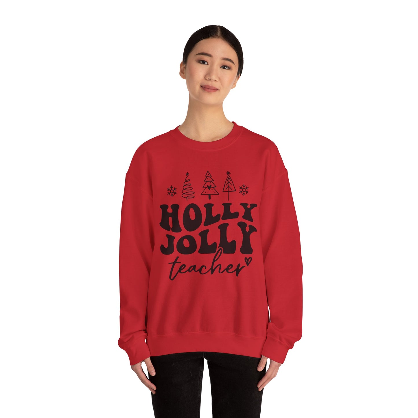 Holly Jolly Teacher - Crewneck Sweatshirt