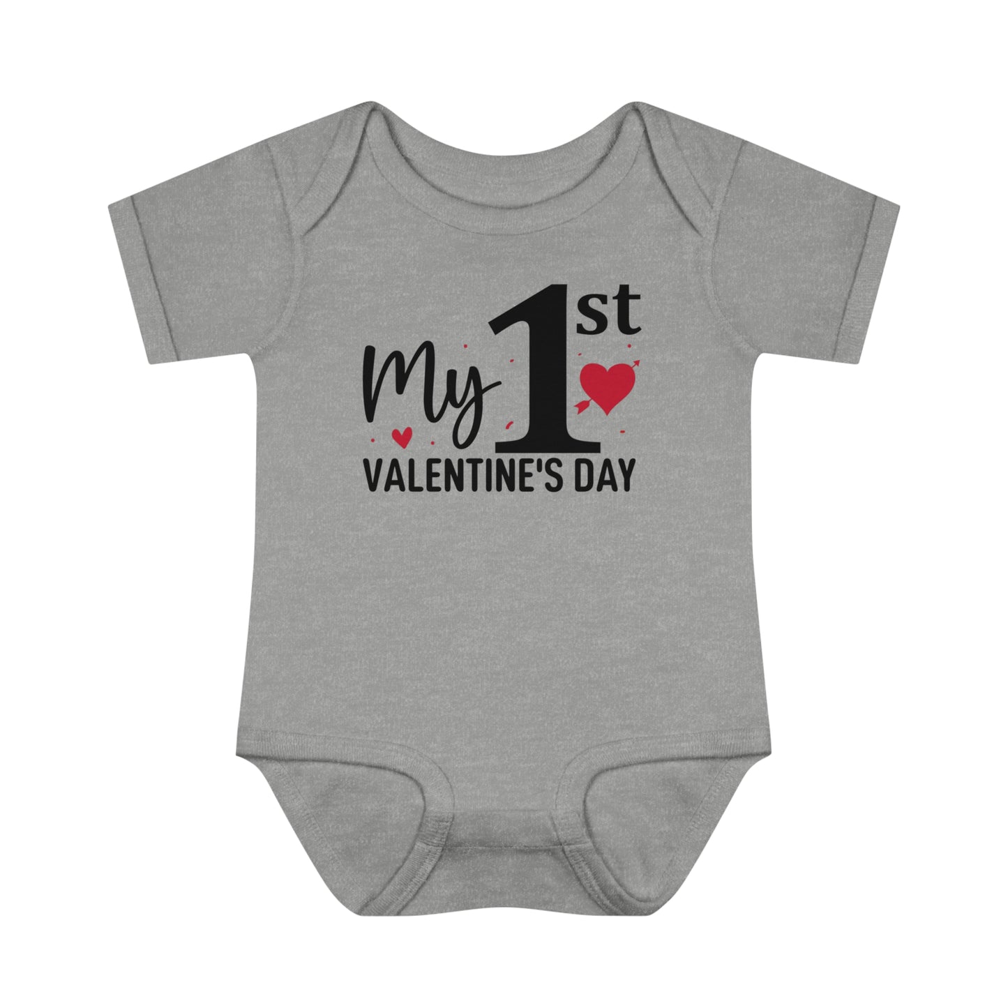 My 1st Valentine's Day - Infant Baby Rib Bodysuit