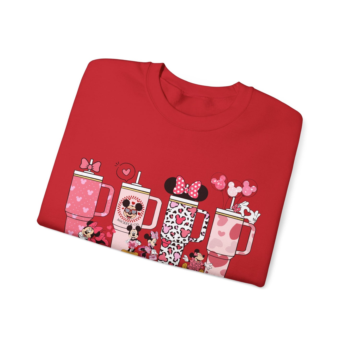 Minnie Valentine's Day Cup - Crewneck Sweatshirt