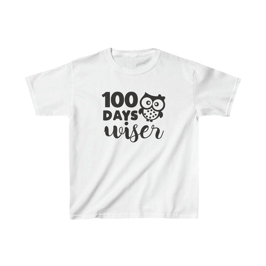 100 Day Wiser - Kids Heavy Cotton Tee