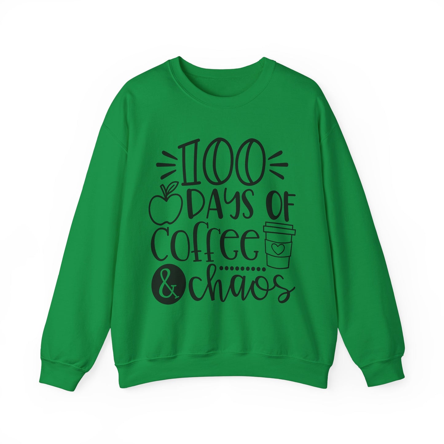 100 Days of Coffee & Chaos - Crewneck Sweatshirt