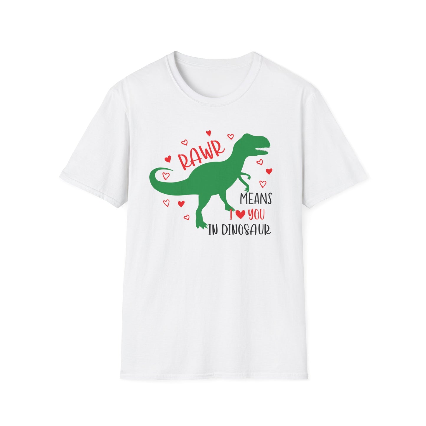 RawR I love you - Unisex Softstyle T-Shirt