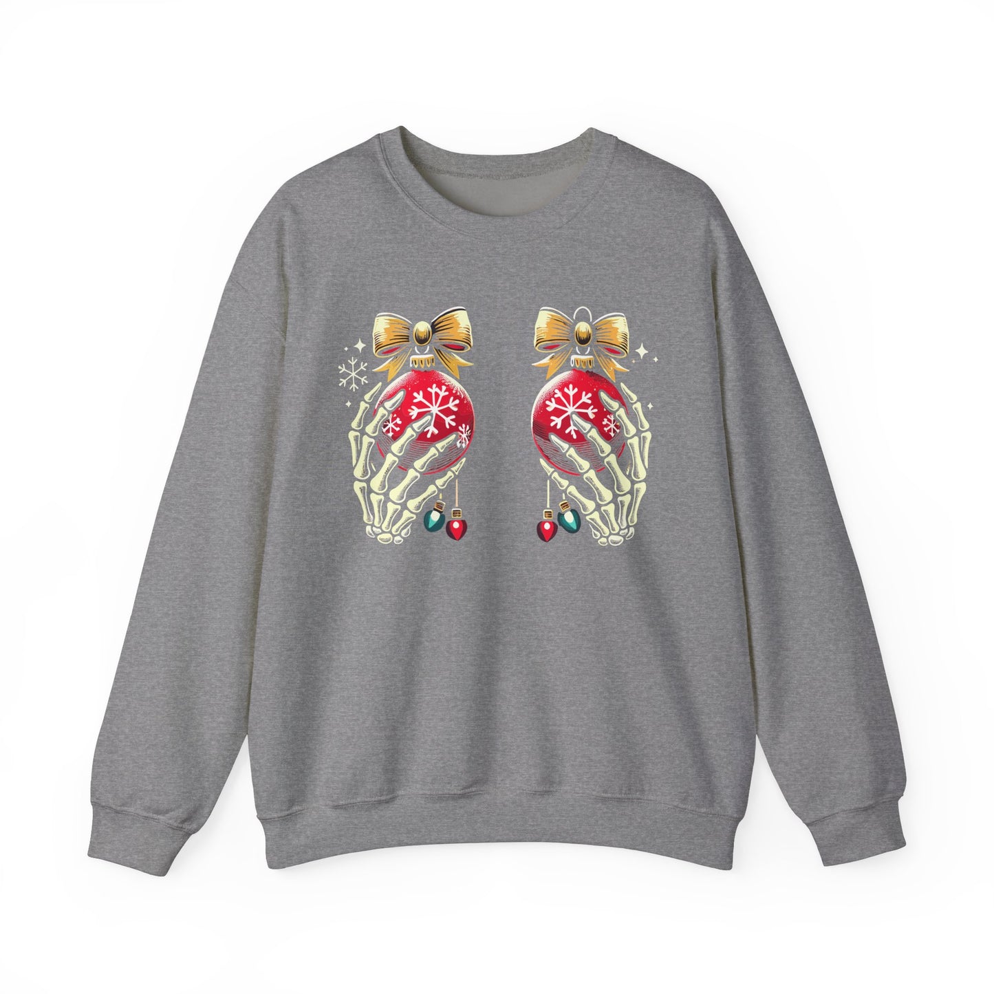 Skeleton Christmas Hands - Crewneck Sweatshirt