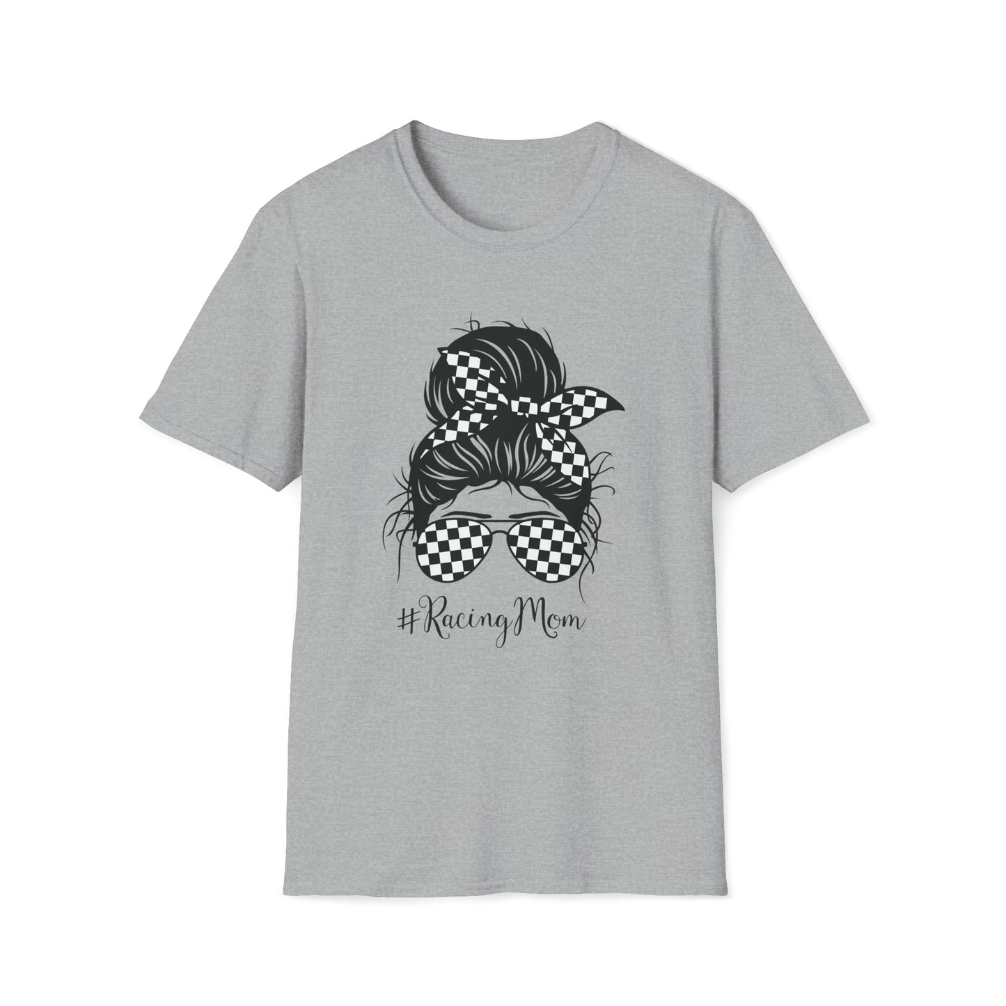 Racing Mom - Unisex Softstyle T-Shirt