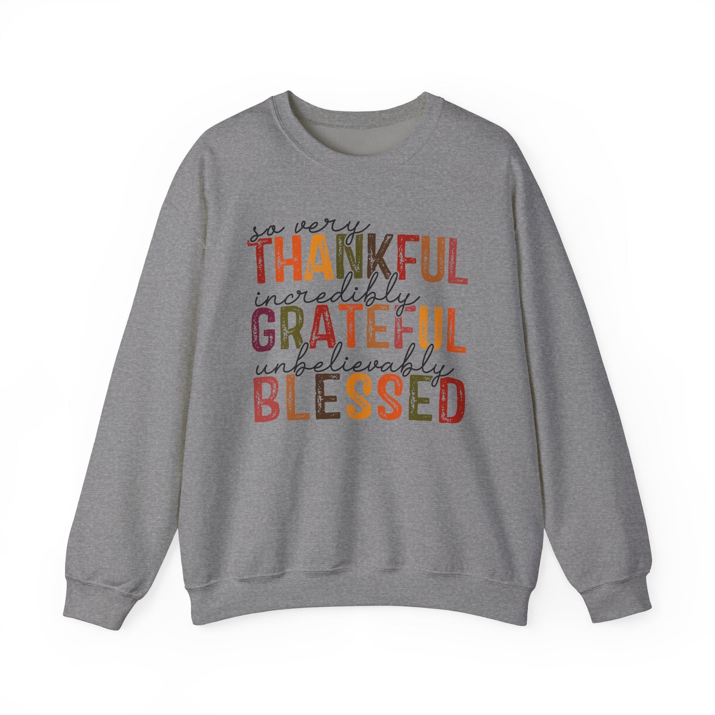 Thankful Grateful Blessed - Crewneck Sweatshirt