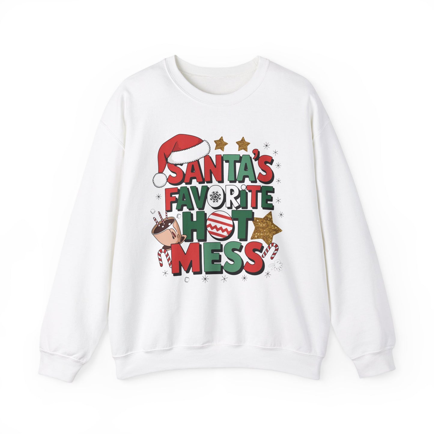 Santa's Favorite Hot Mess - Crewneck Sweatshirt
