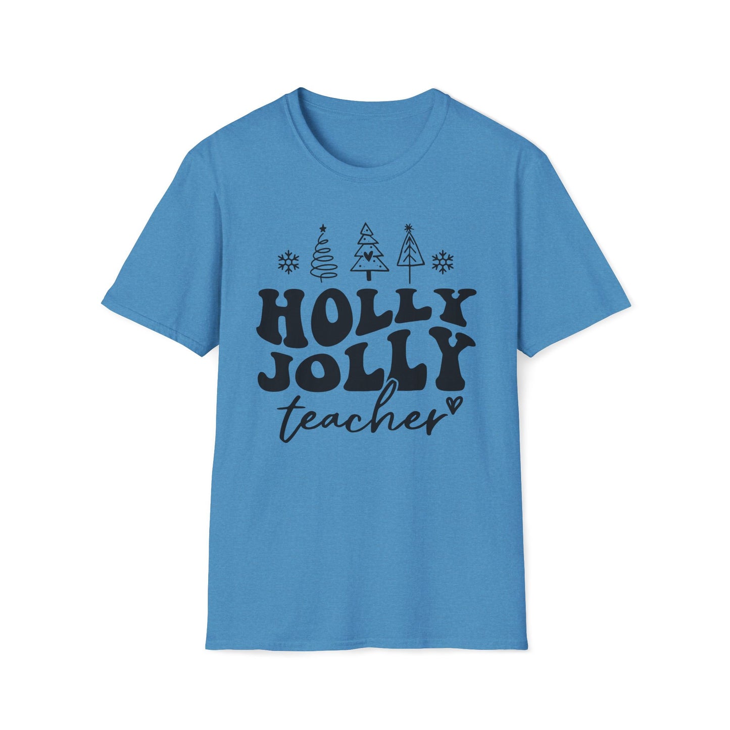 Holly Jolly Teacher - Unisex Softstyle T-Shirt