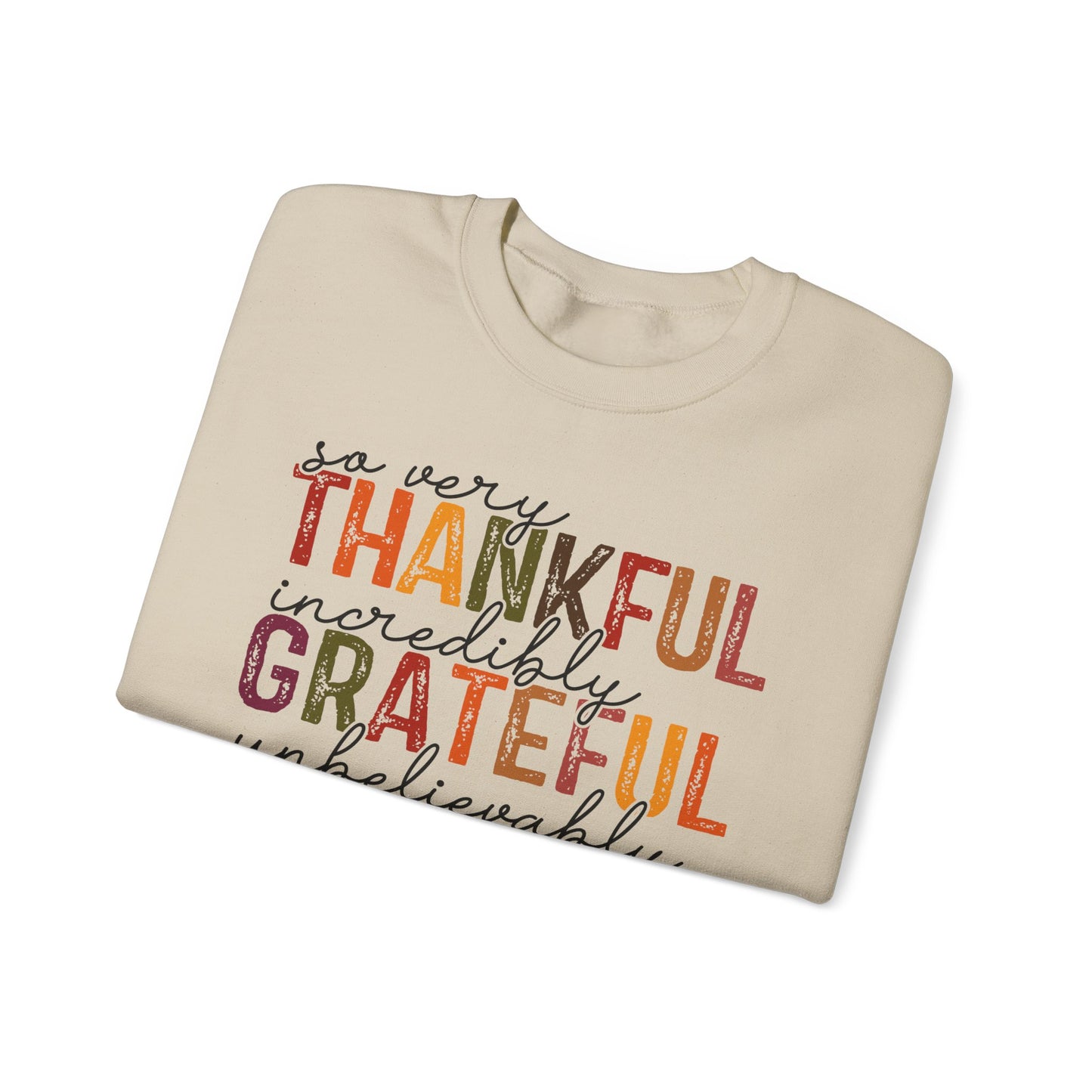 Thankful Grateful Blessed - Crewneck Sweatshirt