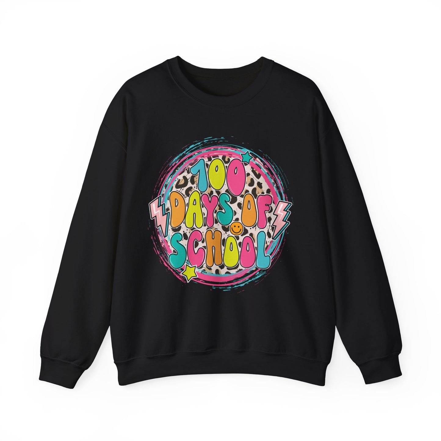 100 Days of School Retro - Crewneck Sweatshirt