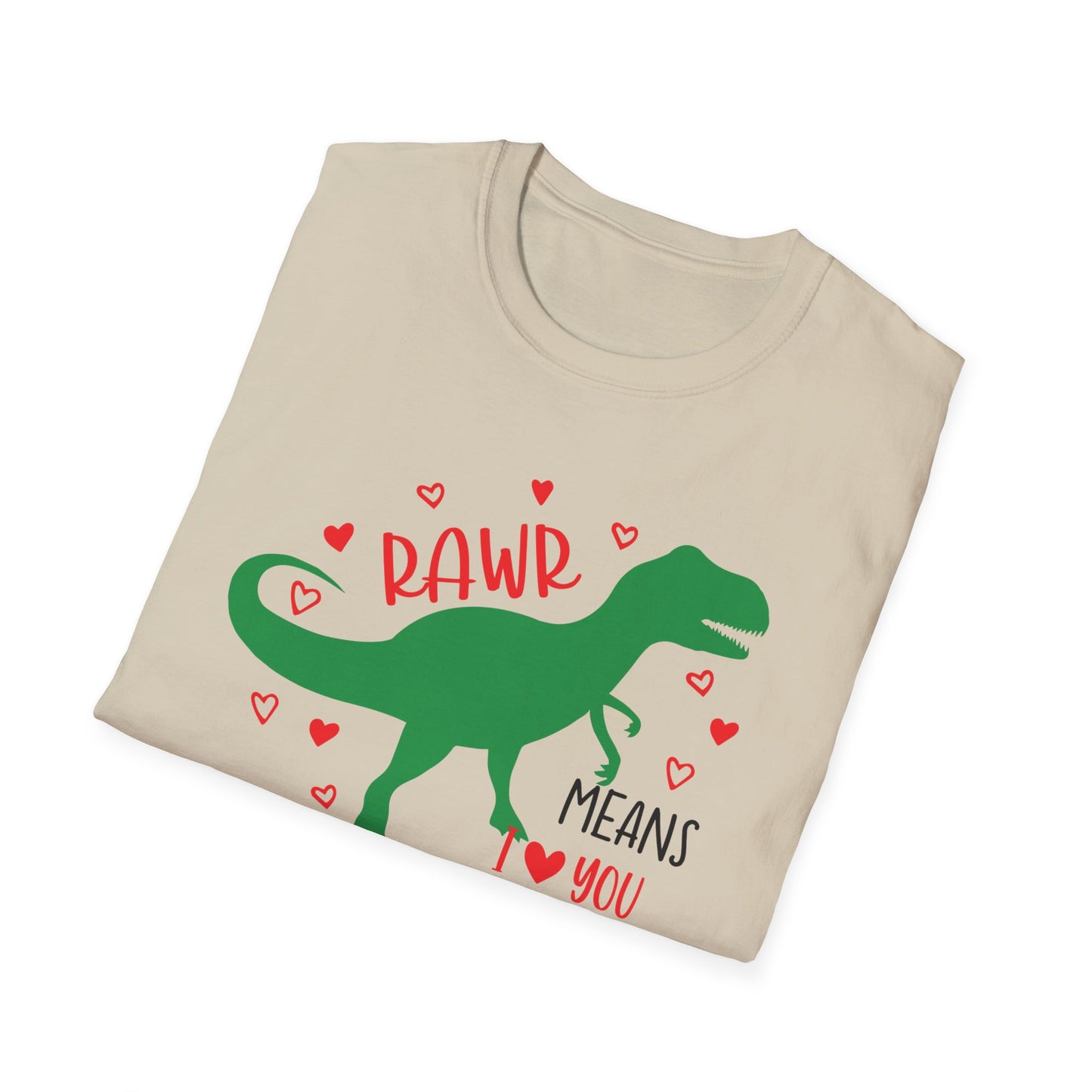 RawR I love you - Unisex Softstyle T-Shirt