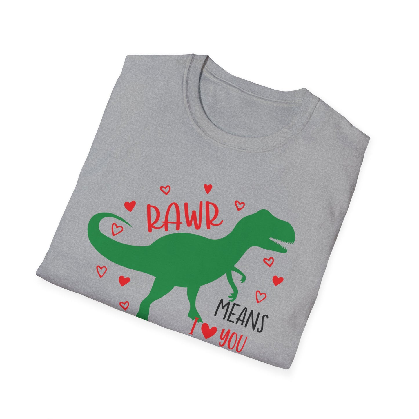 RawR I love you - Unisex Softstyle T-Shirt