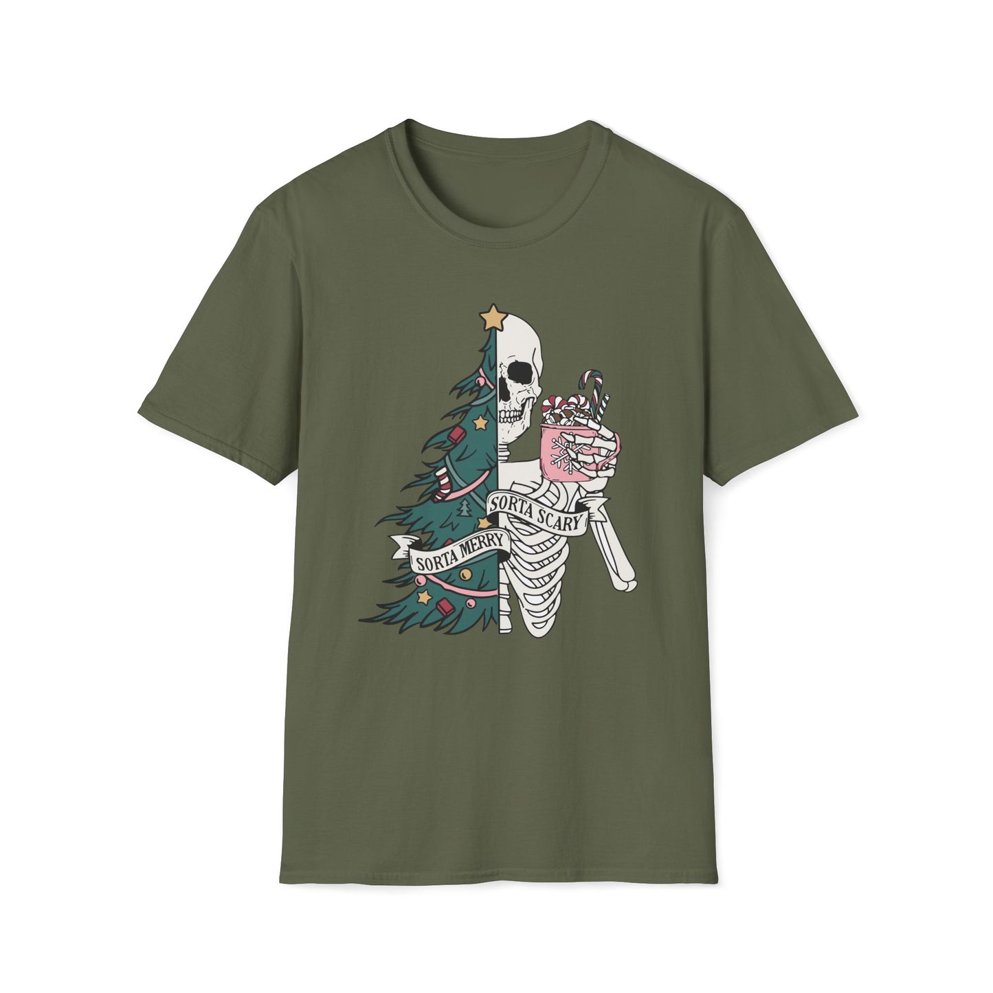 Sorta Merry Sorta Scary - Unisex Softstyle T-Shirt