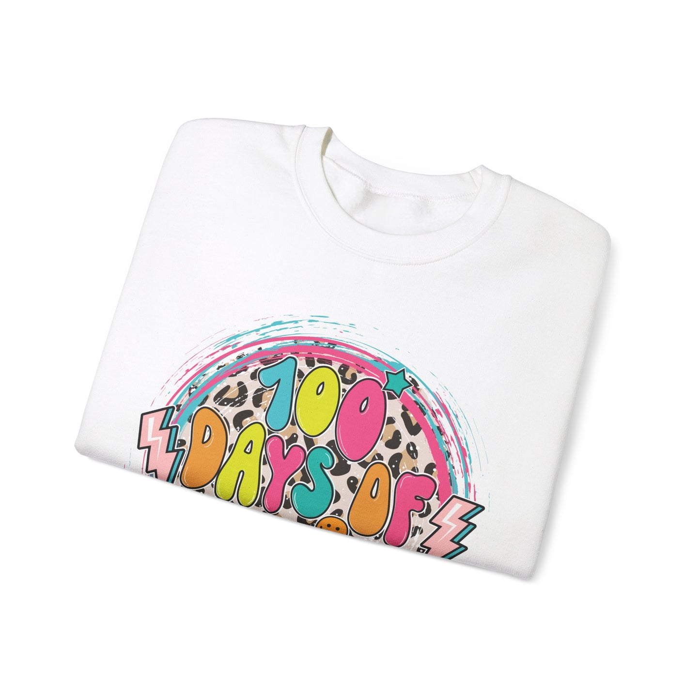 100 Days of School Retro - Crewneck Sweatshirt