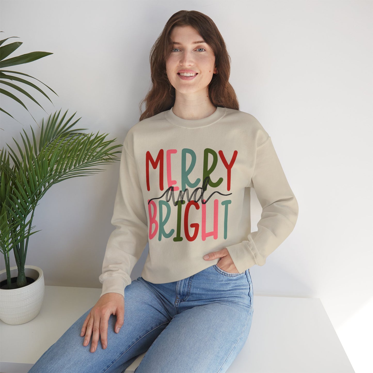 Merry and Bright - Crewneck Sweatshirt