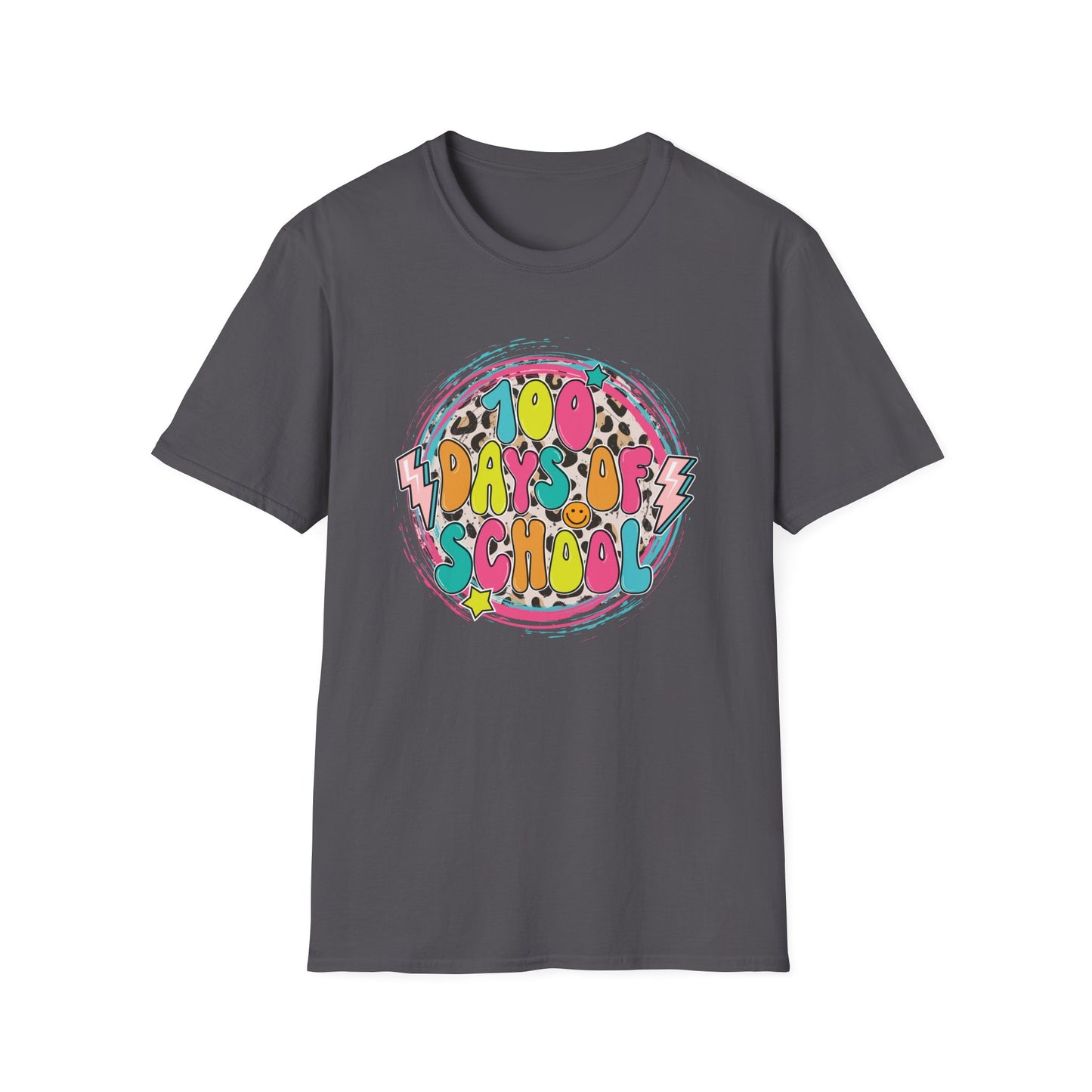 100 Days of School Retro - Unisex Softstyle T-Shirt
