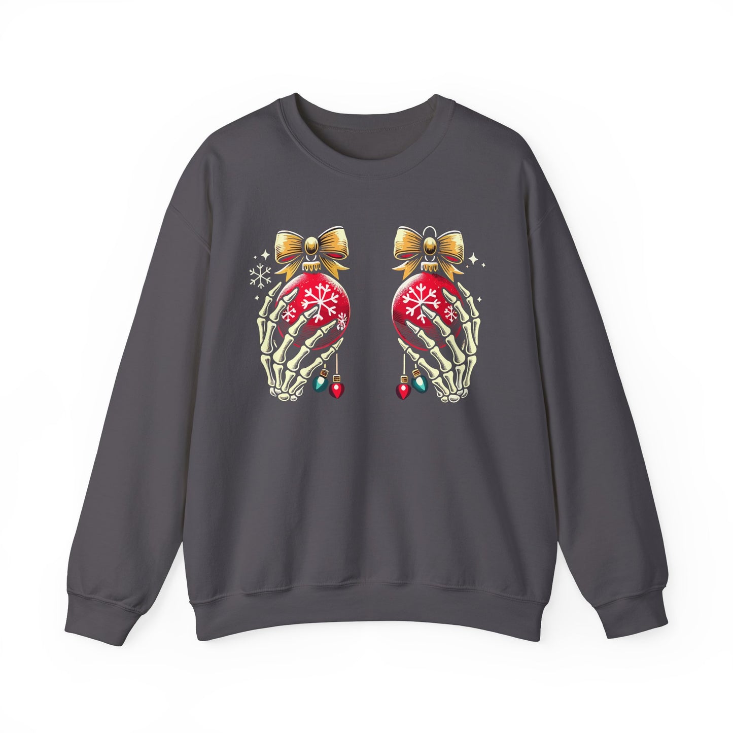 Skeleton Christmas Hands - Crewneck Sweatshirt