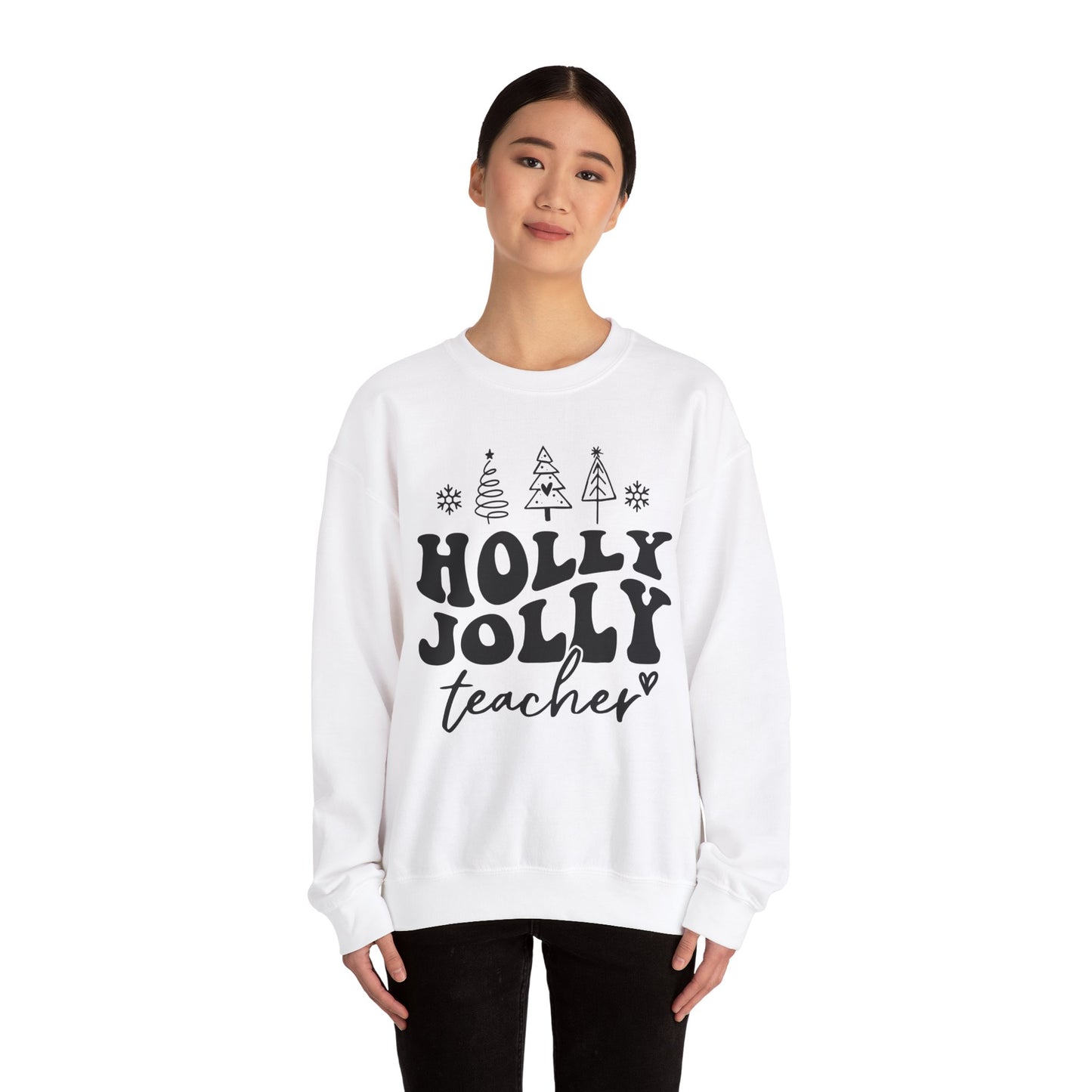 Holly Jolly Teacher - Crewneck Sweatshirt