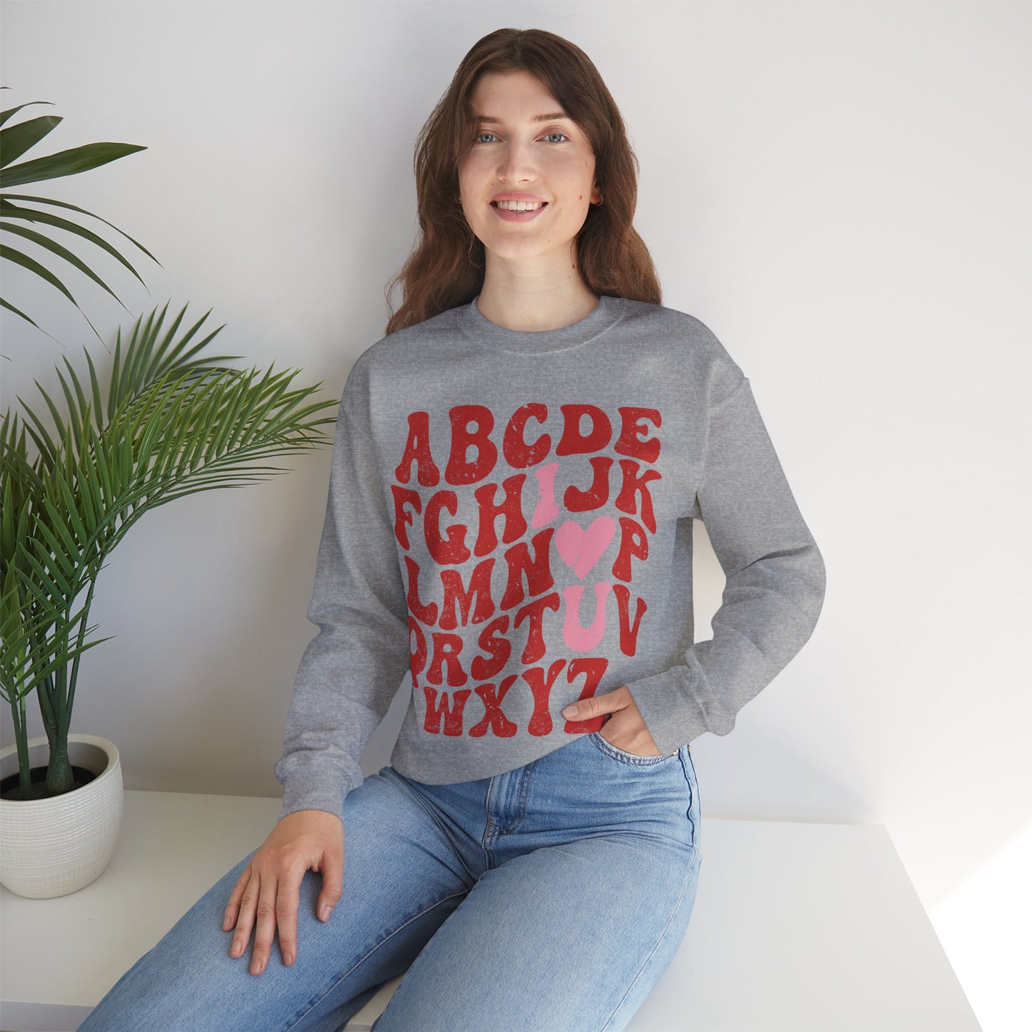 ABCD - I LOVE YOU - Crewneck Sweatshirt