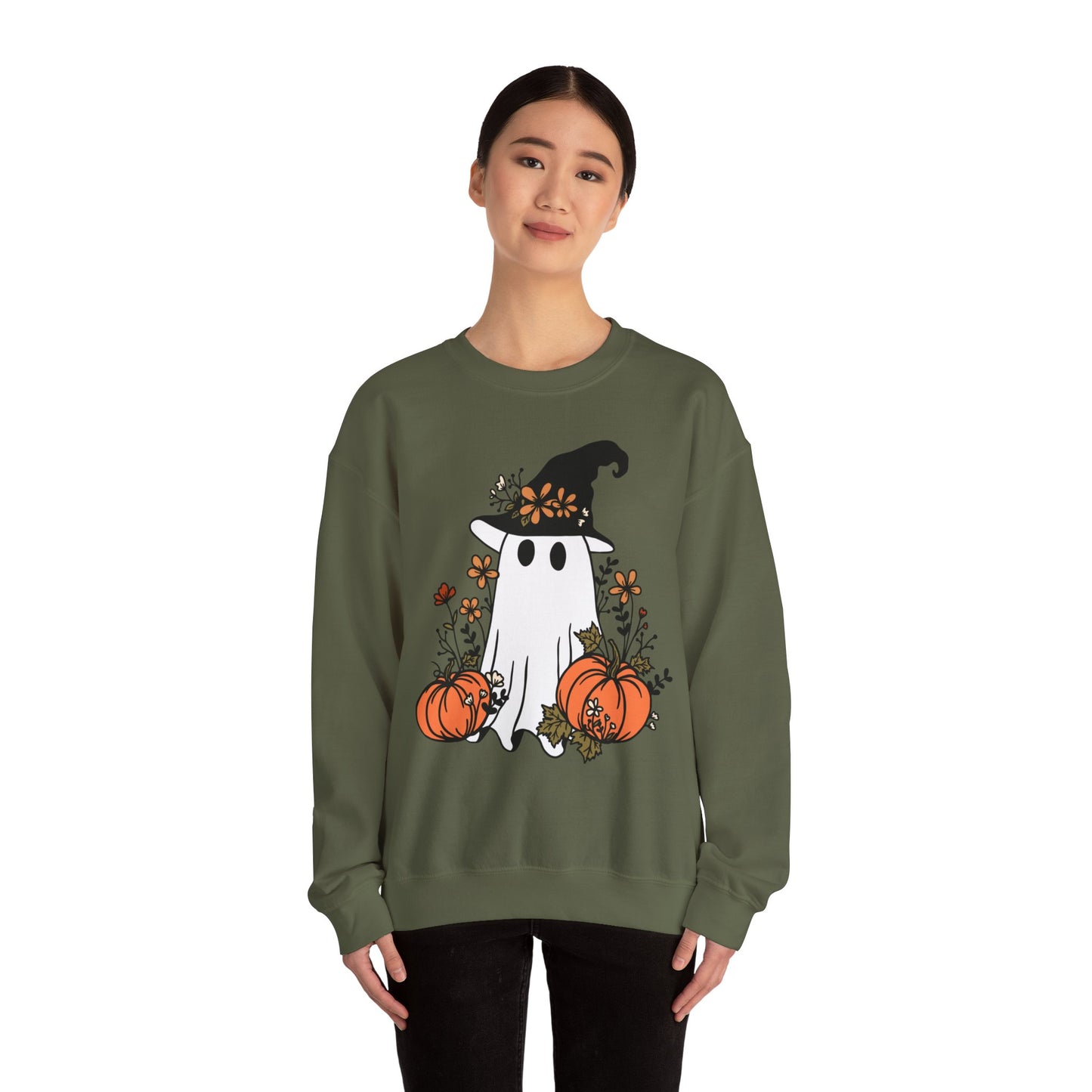 Pumpkin Ghost - Crewneck Sweatshirt