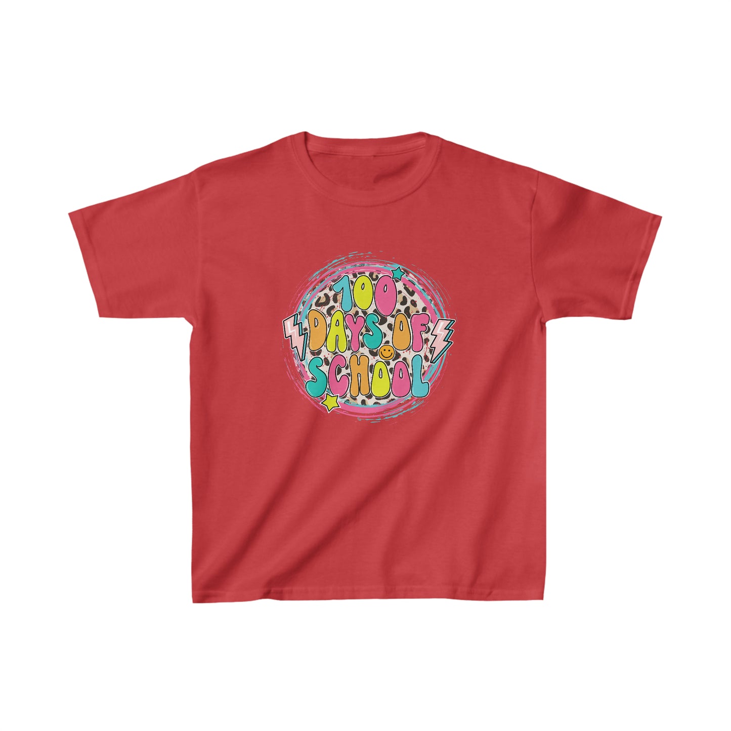 100 Days of School Retro - Kids Heavy Cotton Tee