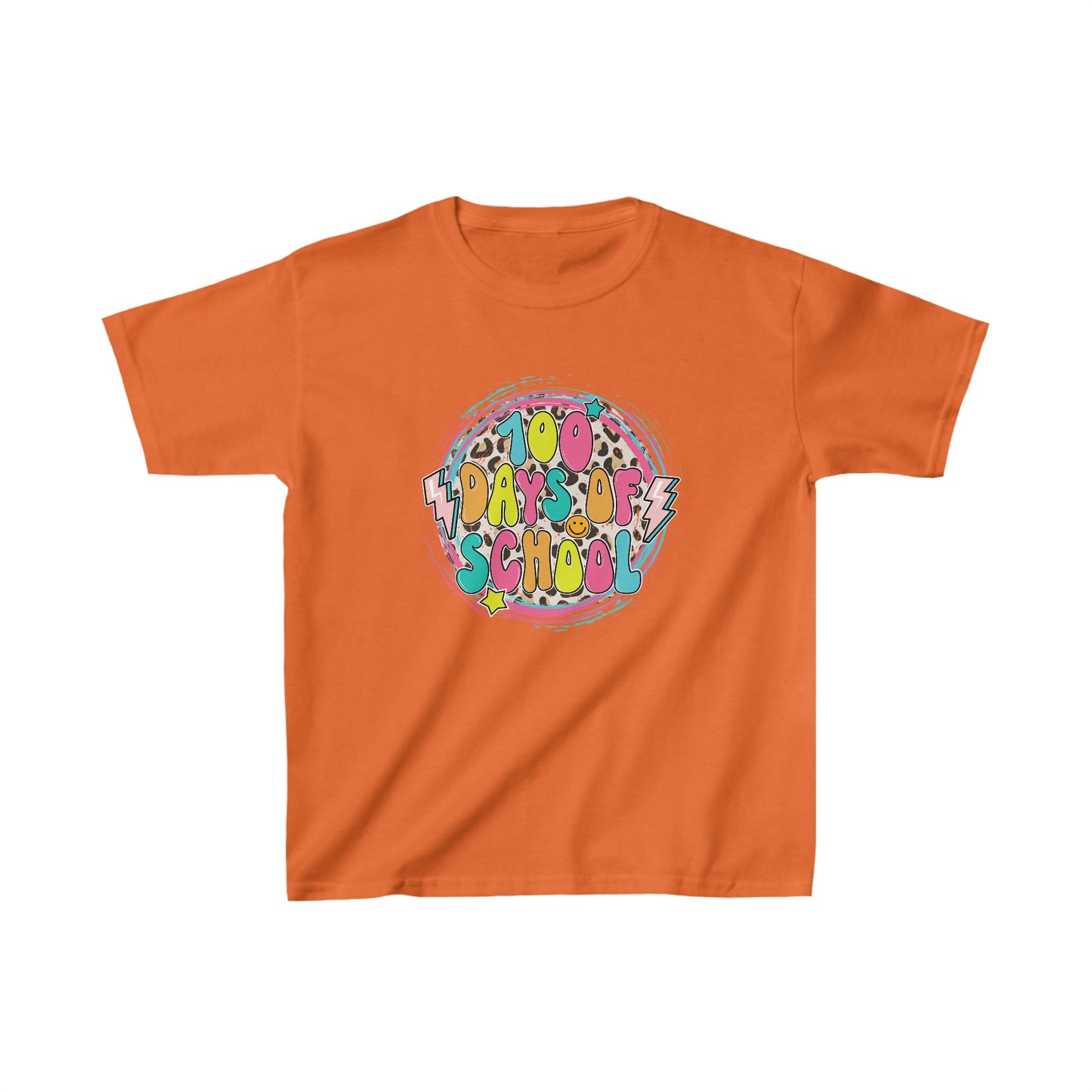 100 Days of School Retro - Kids Heavy Cotton Tee