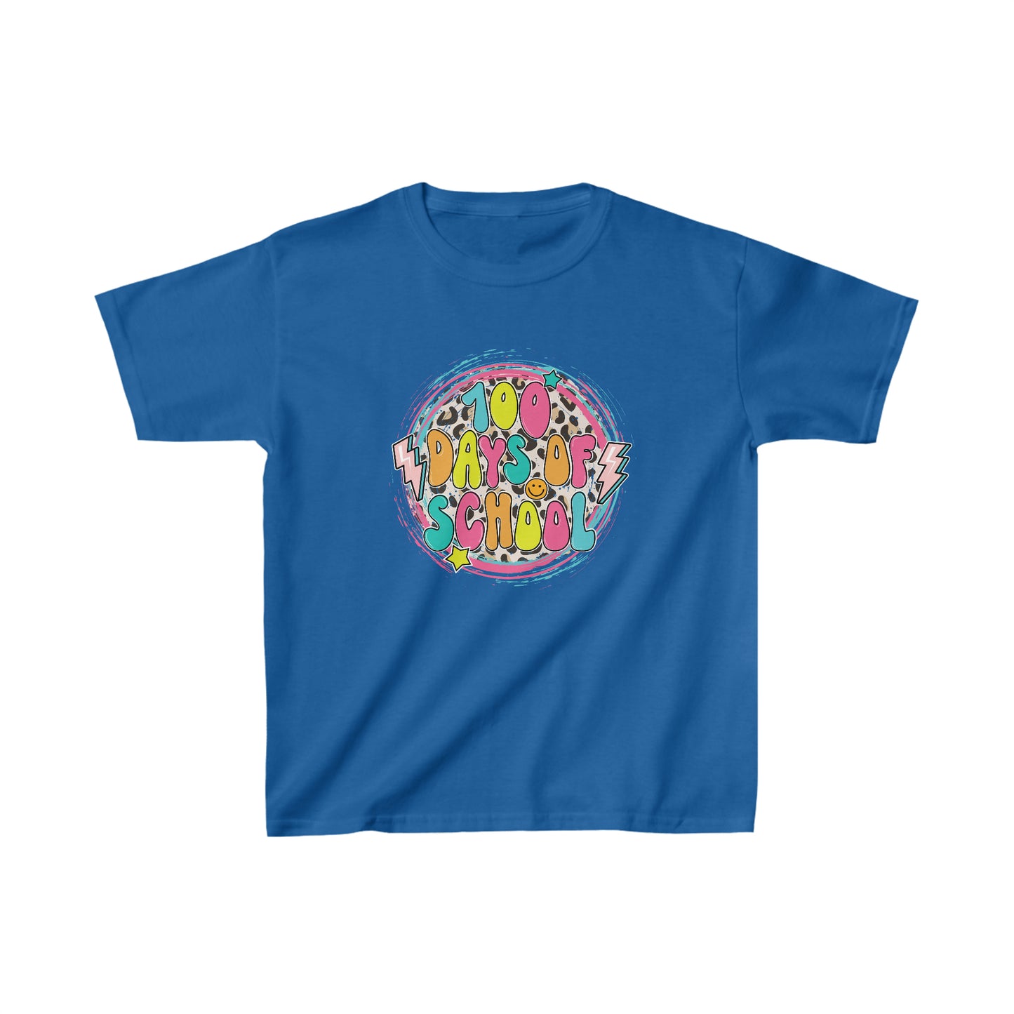 100 Days of School Retro - Kids Heavy Cotton Tee